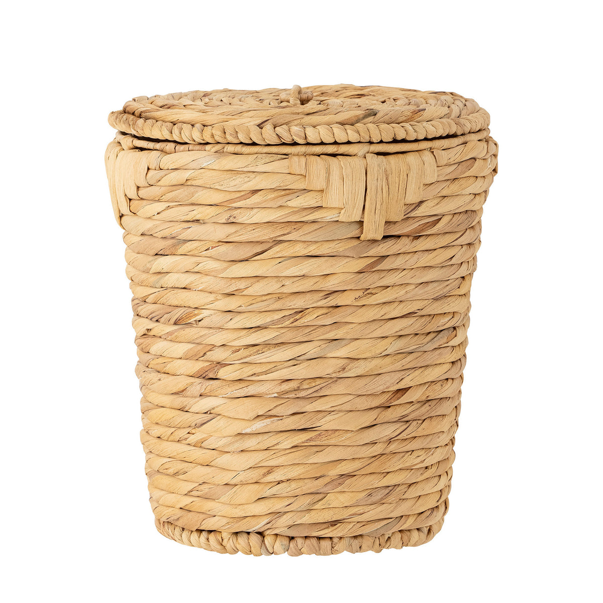 Peri Korb mit Deckel, Natur, Wasserhyazinthe in Nature präsentiert im Onlineshop von KAQTU Design AG. Wäschekorb ist von Bloomingville