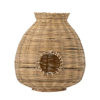 Ottine Laterne mit Glas, Natur, Bambus