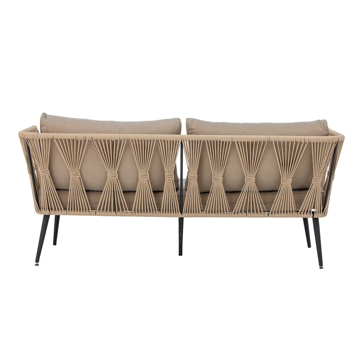 Pavone Sofa, Braun, Metall in Brown präsentiert im Onlineshop von KAQTU Design AG. 2er Sofa ist von Bloomingville