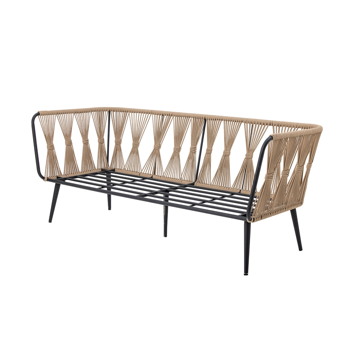 Pavone Sofa, Braun, Metall in Brown präsentiert im Onlineshop von KAQTU Design AG. 2er Sofa ist von Bloomingville