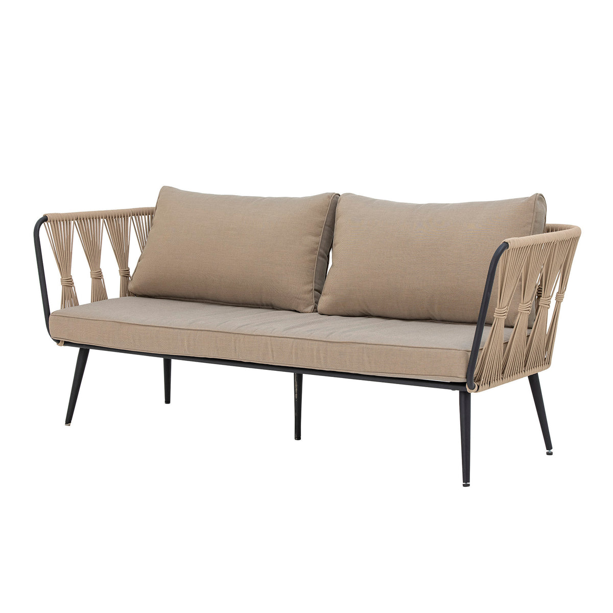 Pavone Sofa, Braun, Metall in Brown präsentiert im Onlineshop von KAQTU Design AG. 2er Sofa ist von Bloomingville