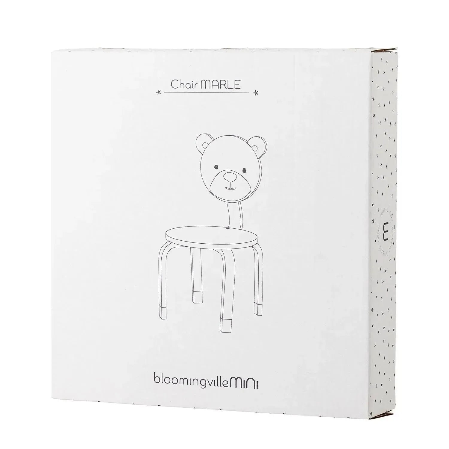 Marle Stuhl, Braun, MDF in Braun präsentiert im Onlineshop von KAQTU Design AG. Stuhl ist von Bloomingville Mini