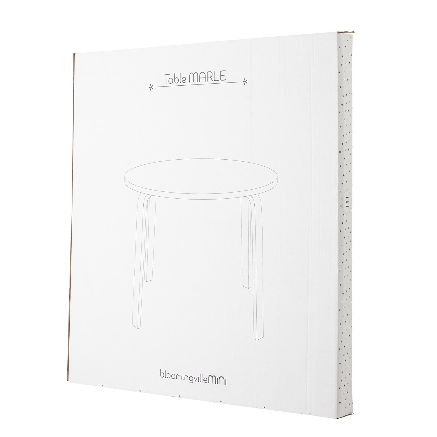 Marle Tisch, Natur, MDF in Natur präsentiert im Onlineshop von KAQTU Design AG. Esstisch ist von Bloomingville Mini