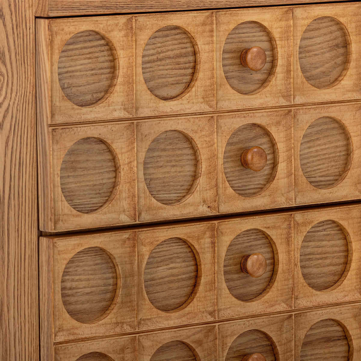 Vester Schubladen, Braun, MDF in Braun präsentiert im Onlineshop von KAQTU Design AG. High-Sideboard ist von Bloomingville