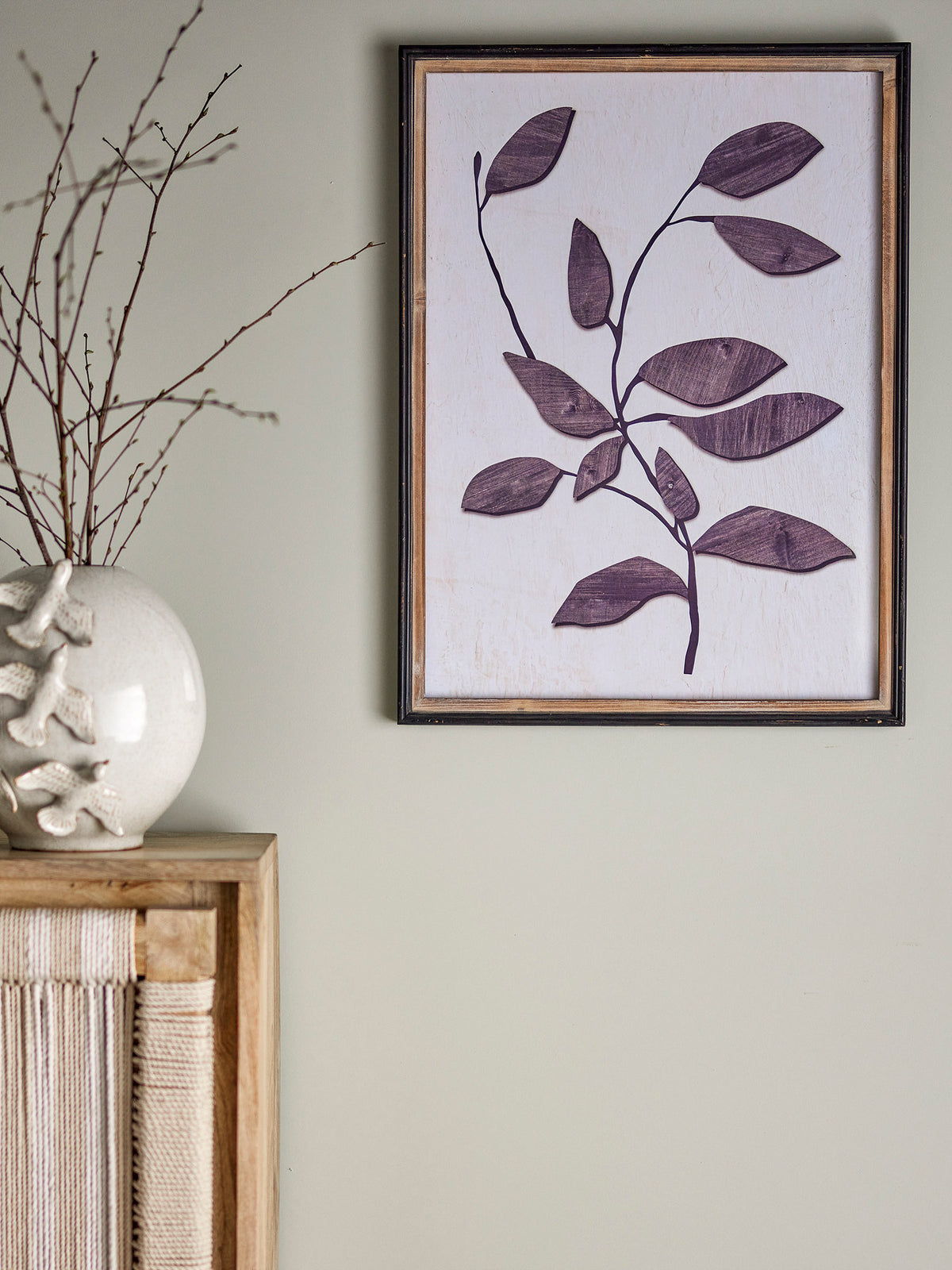 Lousa Illustration mit Rahmen, Natur, Kiefer in Natur präsentiert im Onlineshop von KAQTU Design AG. Bild ist von Creative Collection