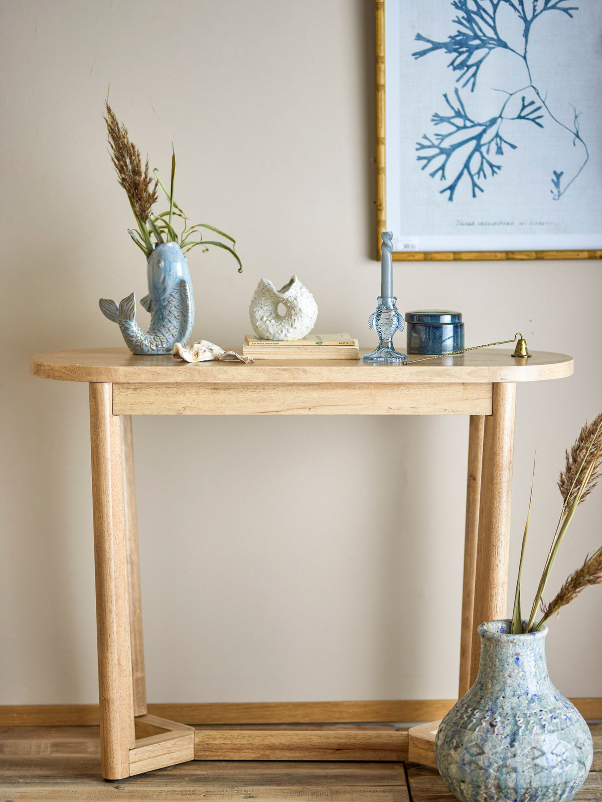 Serrone Konsolentisch, Natur, Gummibaumholz in Natur präsentiert im Onlineshop von KAQTU Design AG. Konsolentisch ist von Creative Collection