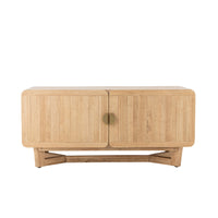 Serrone cabinet, natural, rubberwood