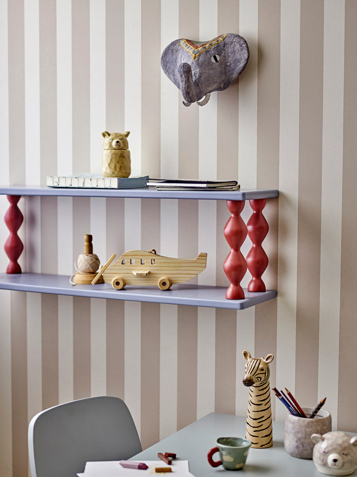 Plane Mobile, Natur, FSC® 100% , Pine in Natur präsentiert im Onlineshop von KAQTU Design AG. Kunstgegenstände ist von Bloomingville Mini