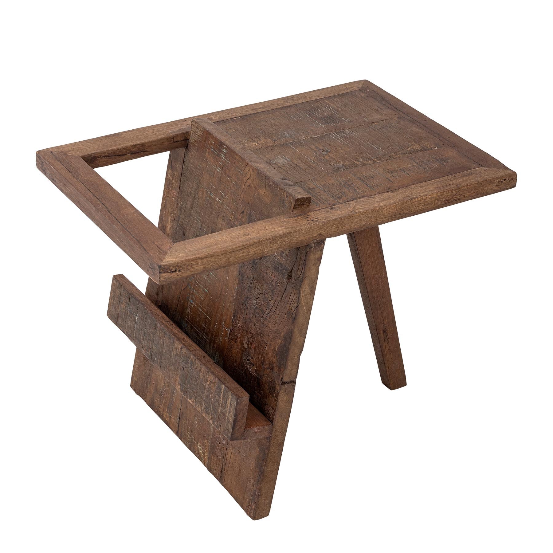 Villum Beistelltisch, Braun, Recyceltes Holz in Brown präsentiert im Onlineshop von KAQTU Design AG. Standregal ist von Creative Collection