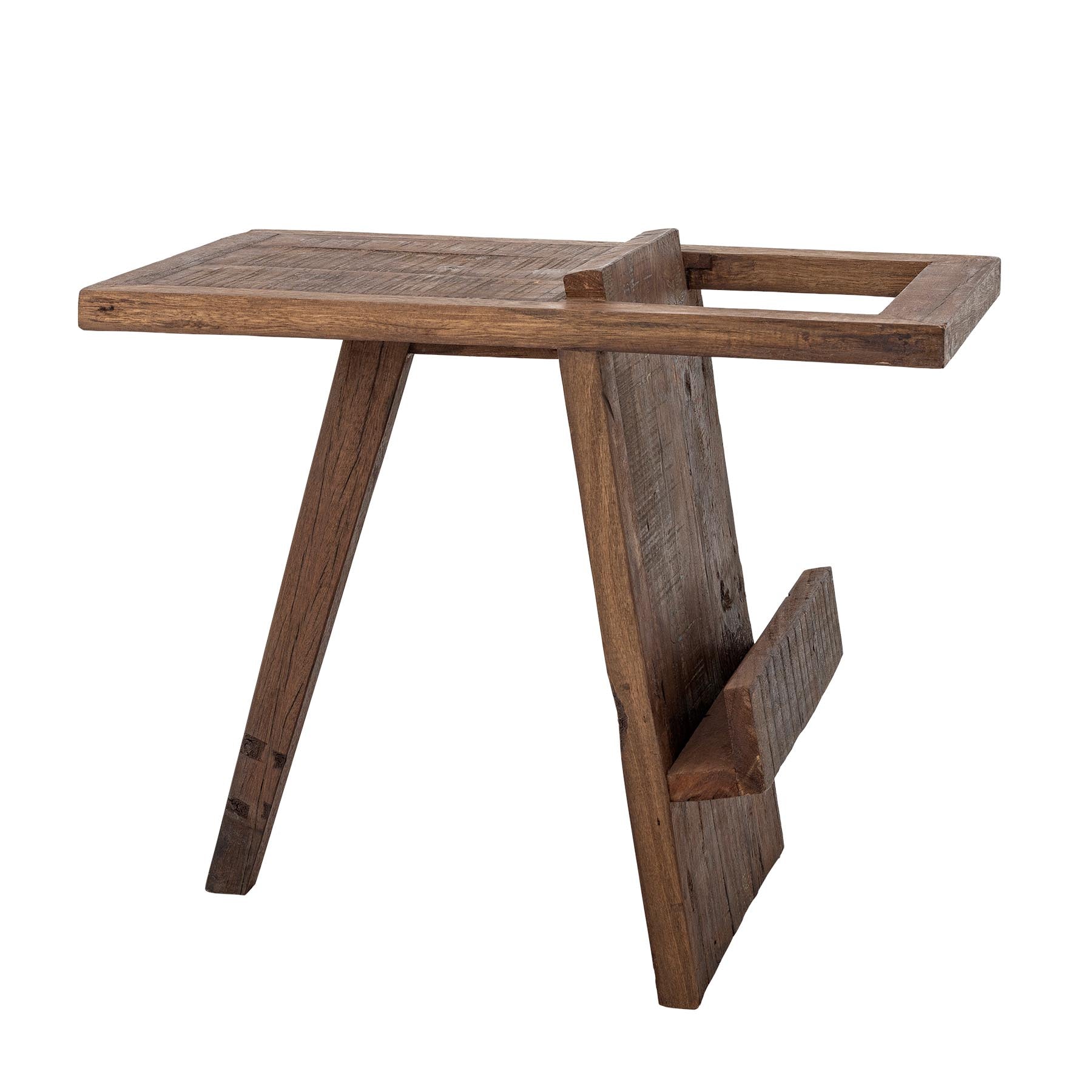 Villum Beistelltisch, Braun, Recyceltes Holz in Brown präsentiert im Onlineshop von KAQTU Design AG. Standregal ist von Creative Collection