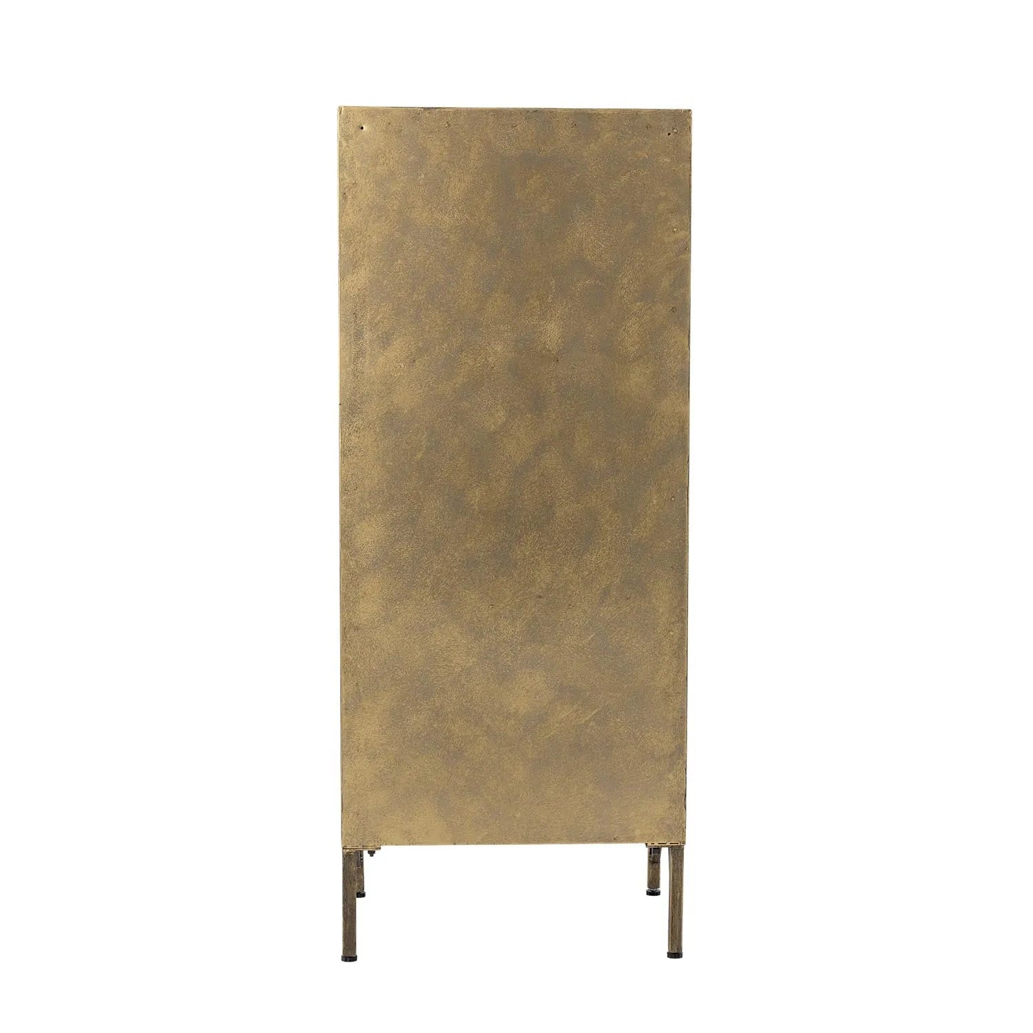 Saone Kabinett, Brass, Gehärtetes Glas in Messing präsentiert im Onlineshop von KAQTU Design AG. Standregal ist von Bloomingville