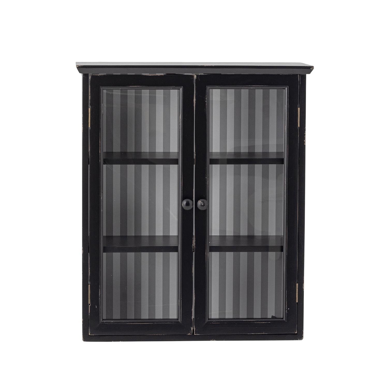Hazem Kabinett, Schwarz, Tannenholz in Schwarz präsentiert im Onlineshop von KAQTU Design AG. Standregal ist von Creative Collection