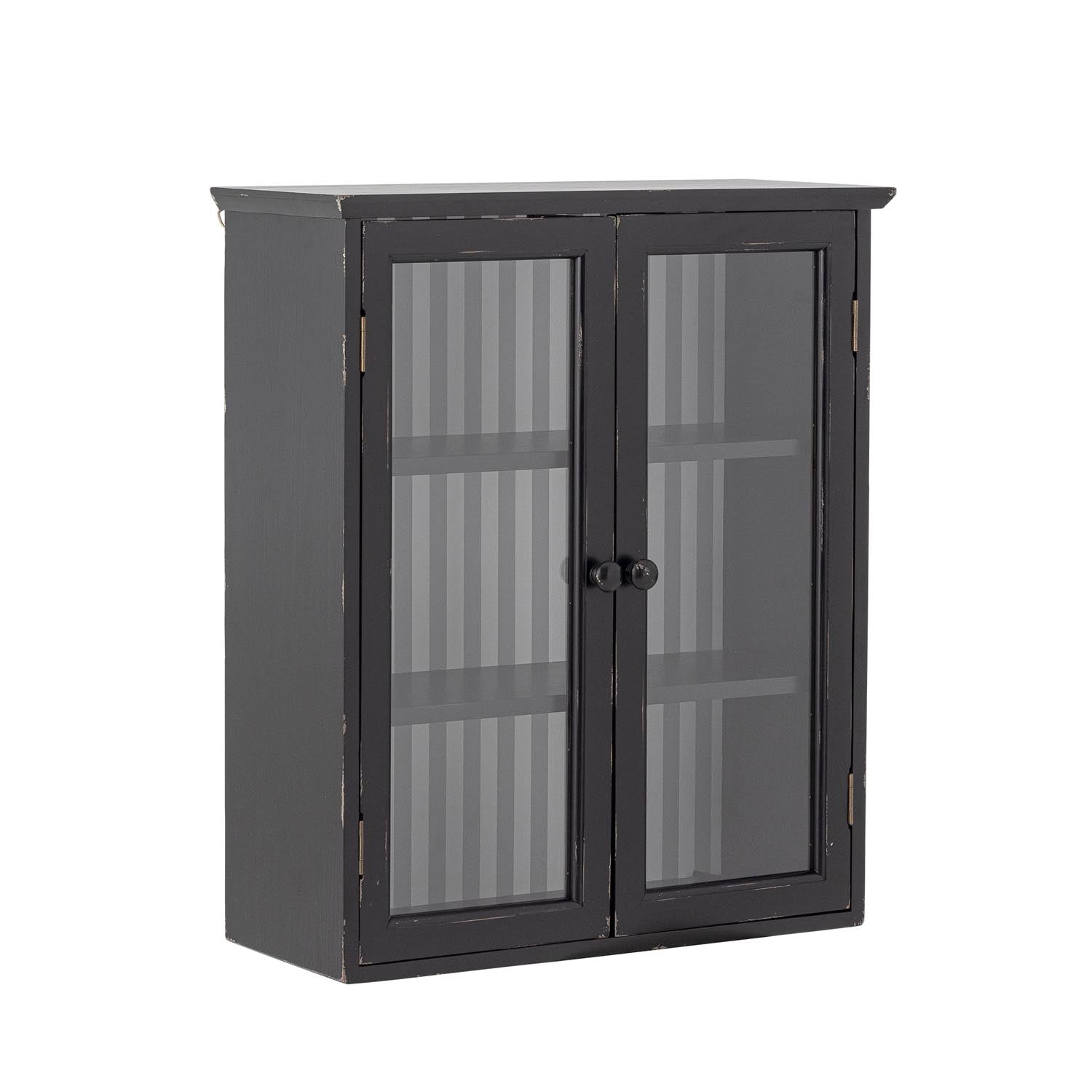 Hazem Kabinett, Schwarz, Tannenholz in Schwarz präsentiert im Onlineshop von KAQTU Design AG. Standregal ist von Creative Collection