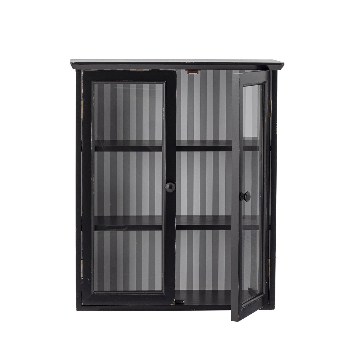 Hazem Kabinett, Schwarz, Tannenholz in Schwarz präsentiert im Onlineshop von KAQTU Design AG. Standregal ist von Creative Collection