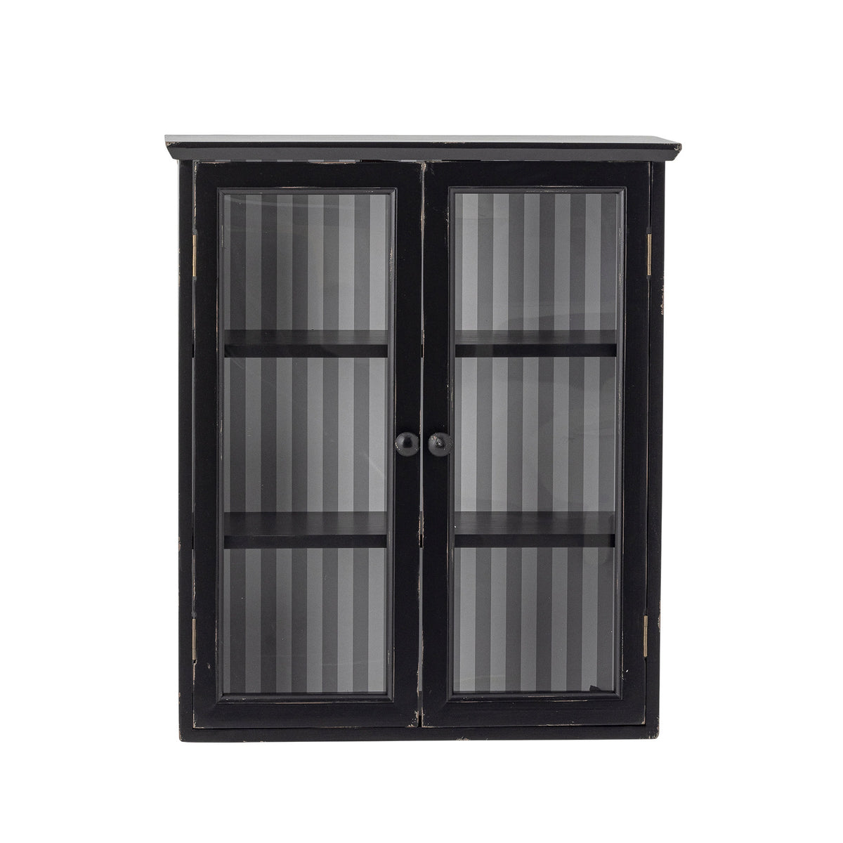 Hazem Kabinett, Schwarz, Tannenholz in Schwarz präsentiert im Onlineshop von KAQTU Design AG. Standregal ist von Creative Collection