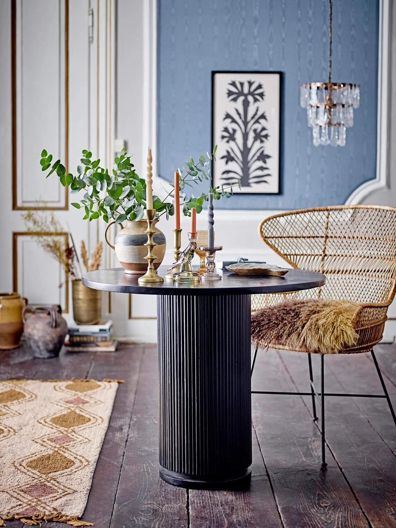 Porto Esstisch, Schwarz, FSC 100%® Mango in Schwarz präsentiert im Onlineshop von KAQTU Design AG. Gartentisch ist von Bloomingville