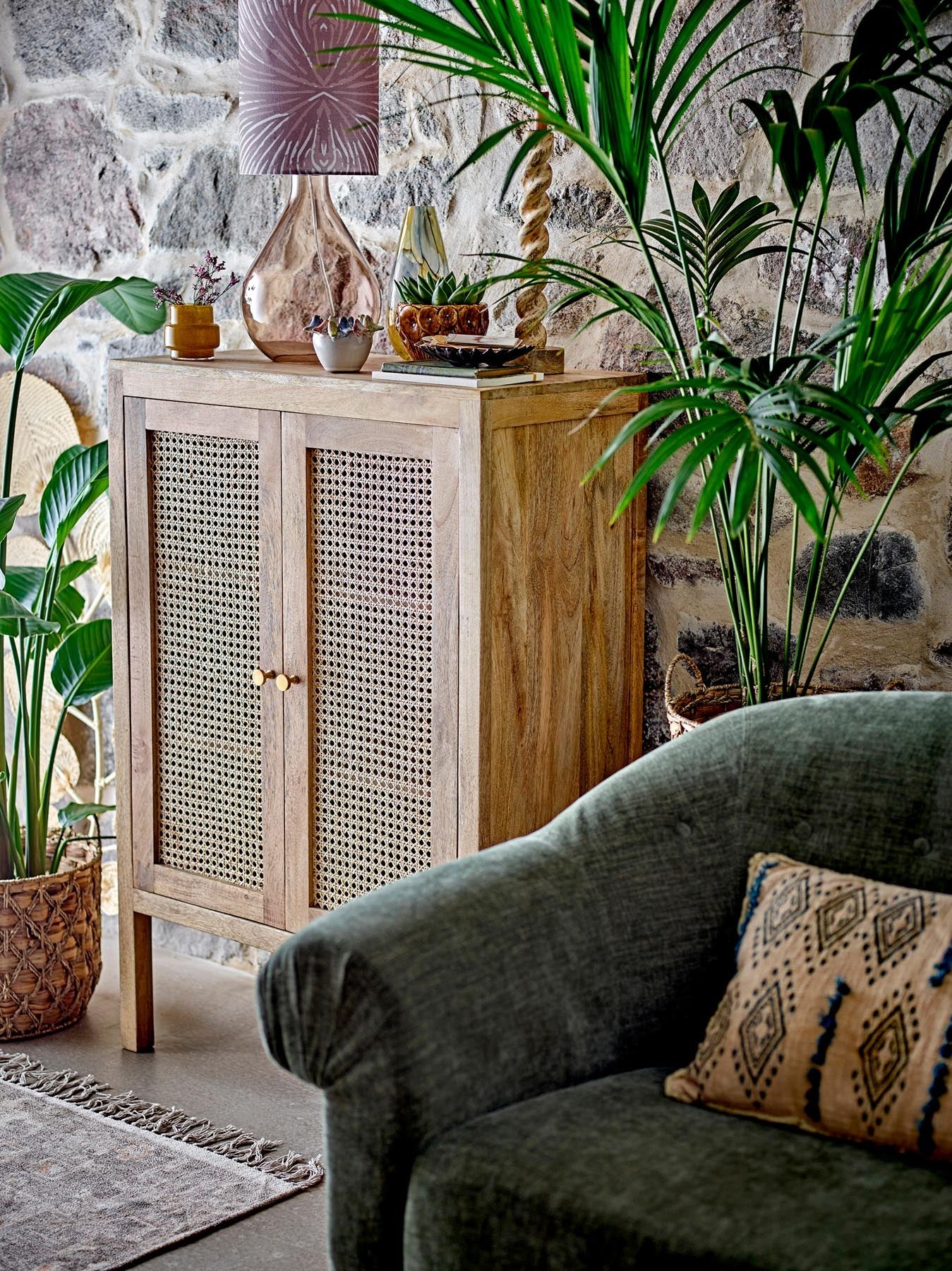 Paulo Kabinett, Natur, FSC®MIX, Mango in Natur präsentiert im Onlineshop von KAQTU Design AG. Standregal ist von Creative Collection