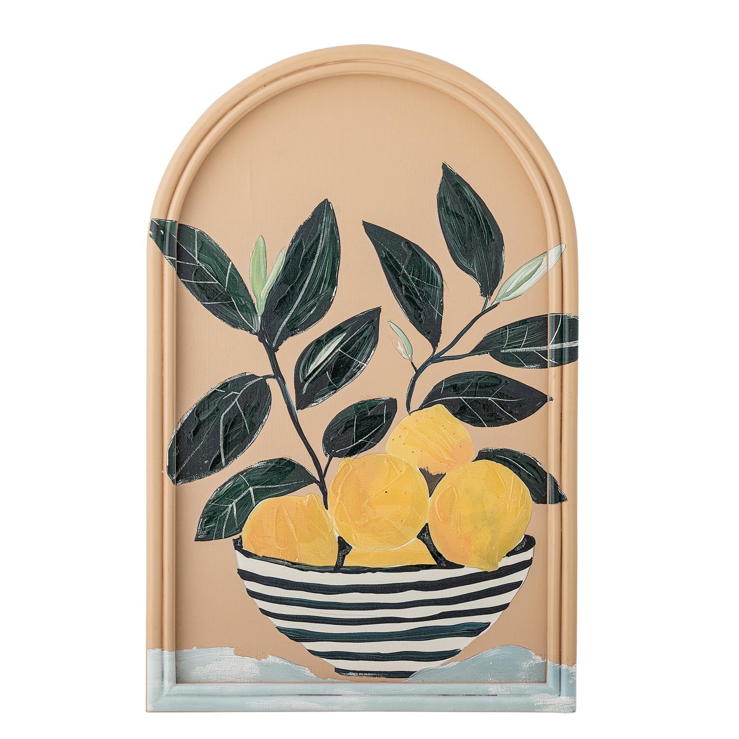 Limone Illustration mit Rahmen, Gelb, MDF in Gelb präsentiert im Onlineshop von KAQTU Design AG. Bild ist von Creative Collection