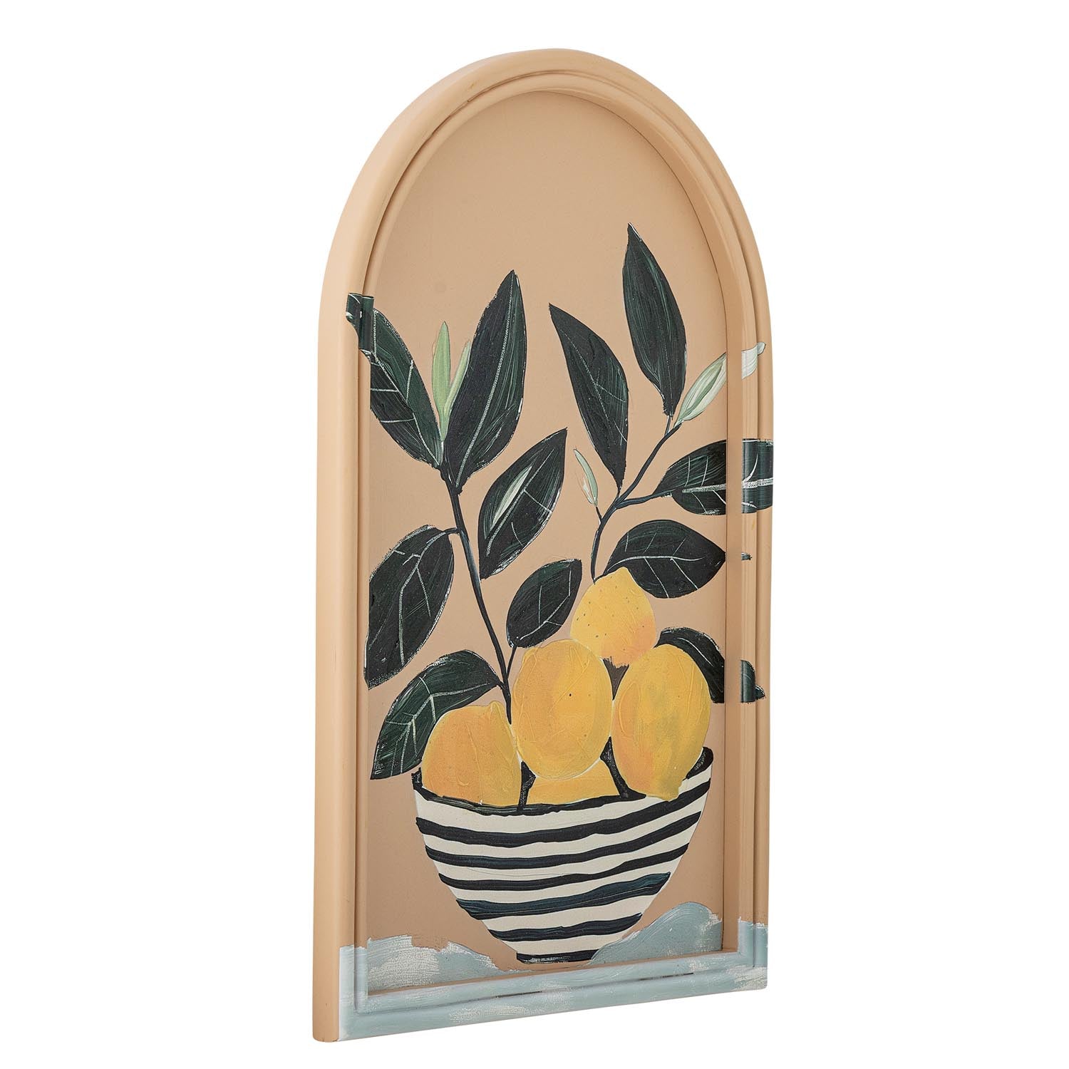 Verleihen Sie Ihrem Raum mit der limonen Illustration von Creative Collection in lebendigen Gelbtönen einen eleganten Akzent. Robuster MDF-Rahmen.