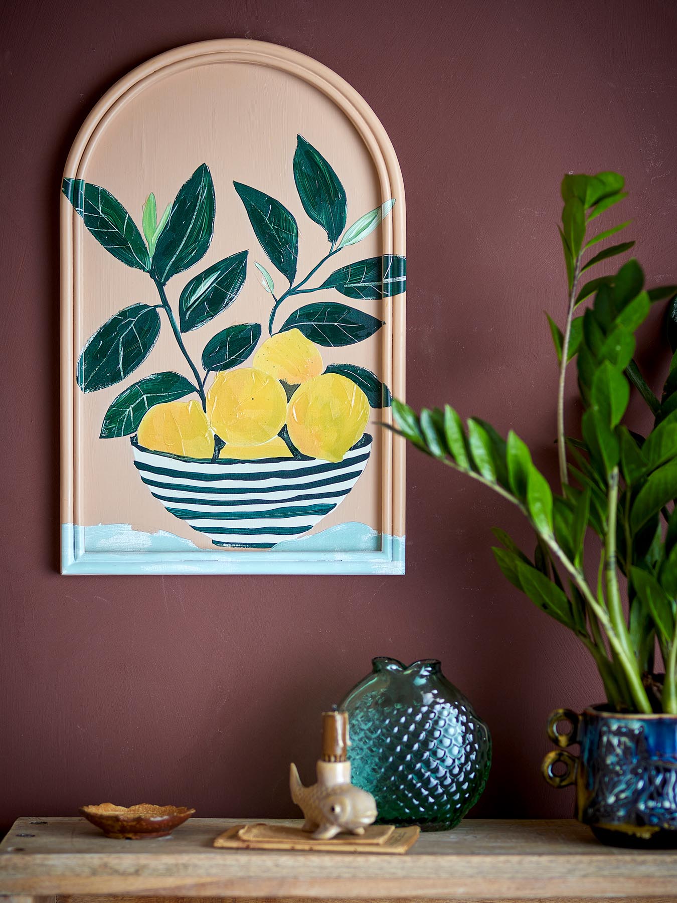 Verleihen Sie Ihrem Raum mit der limonen Illustration von Creative Collection in Gelb einen frischen Akzent. Hochwertige MDF-Qualität und eleganter Rahmen.