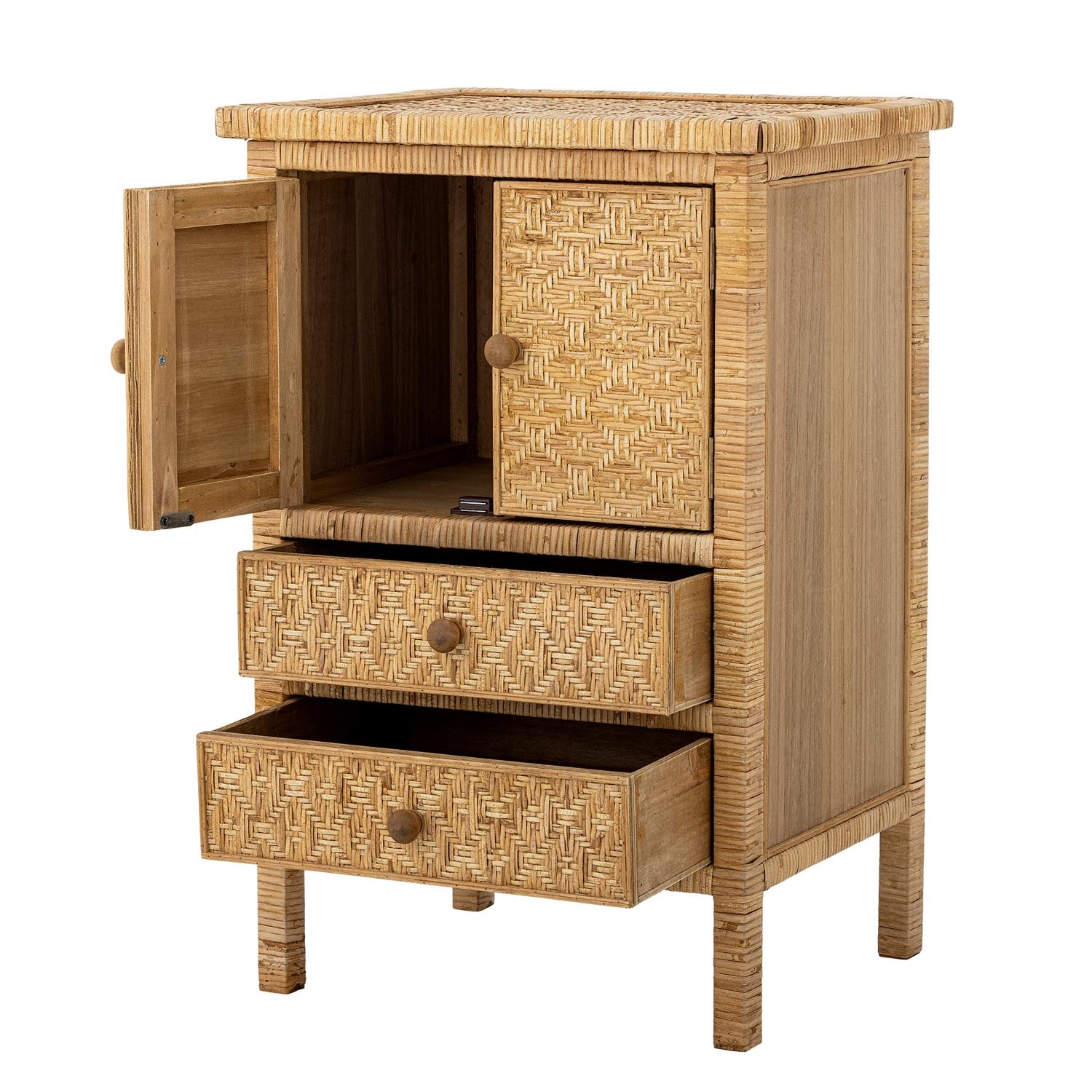 Lorris Schubladen, Natur, Rattan in Natur präsentiert im Onlineshop von KAQTU Design AG. High-Sideboard ist von Creative Collection
