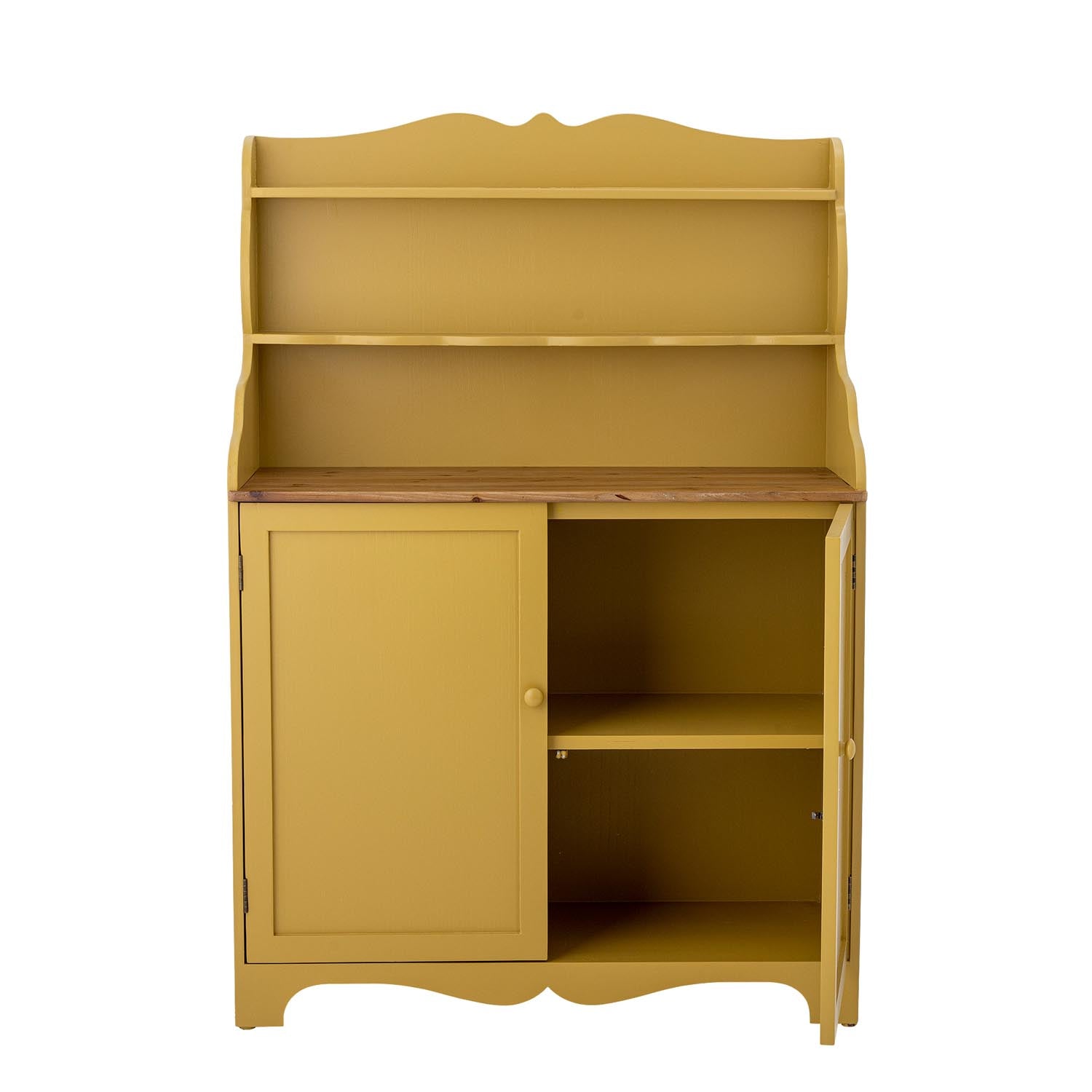 Libby Kabinett, Gelb, Kiefer in Gelb präsentiert im Onlineshop von KAQTU Design AG. Standregal ist von Creative Collection