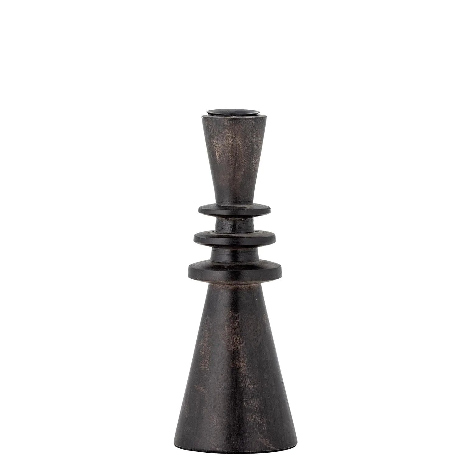 Armel Kerzenhalter, Schwarz, Mango in Schwarz präsentiert im Onlineshop von KAQTU Design AG. Kerzenständer ist von Bloomingville