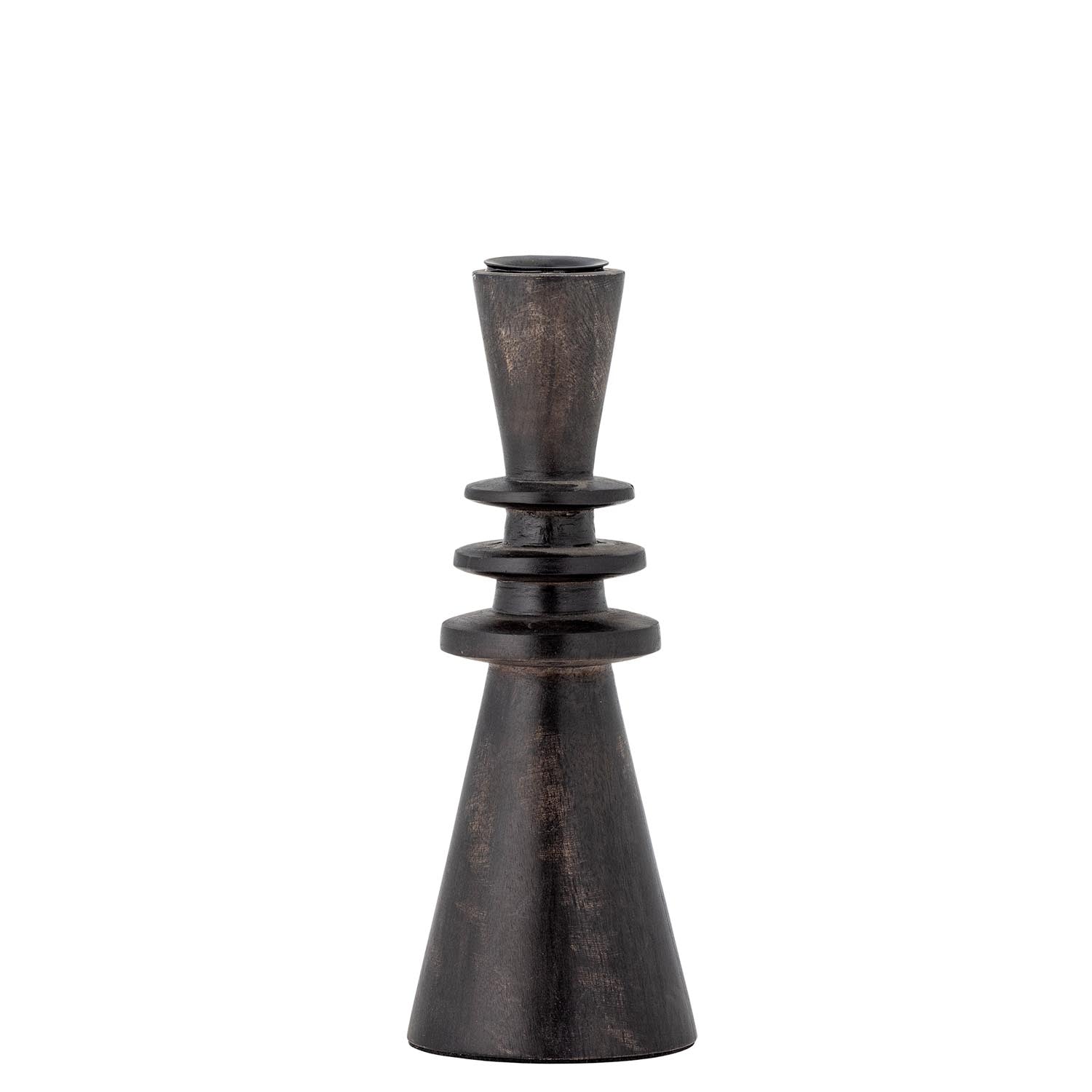 Armel Kerzenhalter, Schwarz, Mango in Schwarz präsentiert im Onlineshop von KAQTU Design AG. Kerzenständer ist von Bloomingville