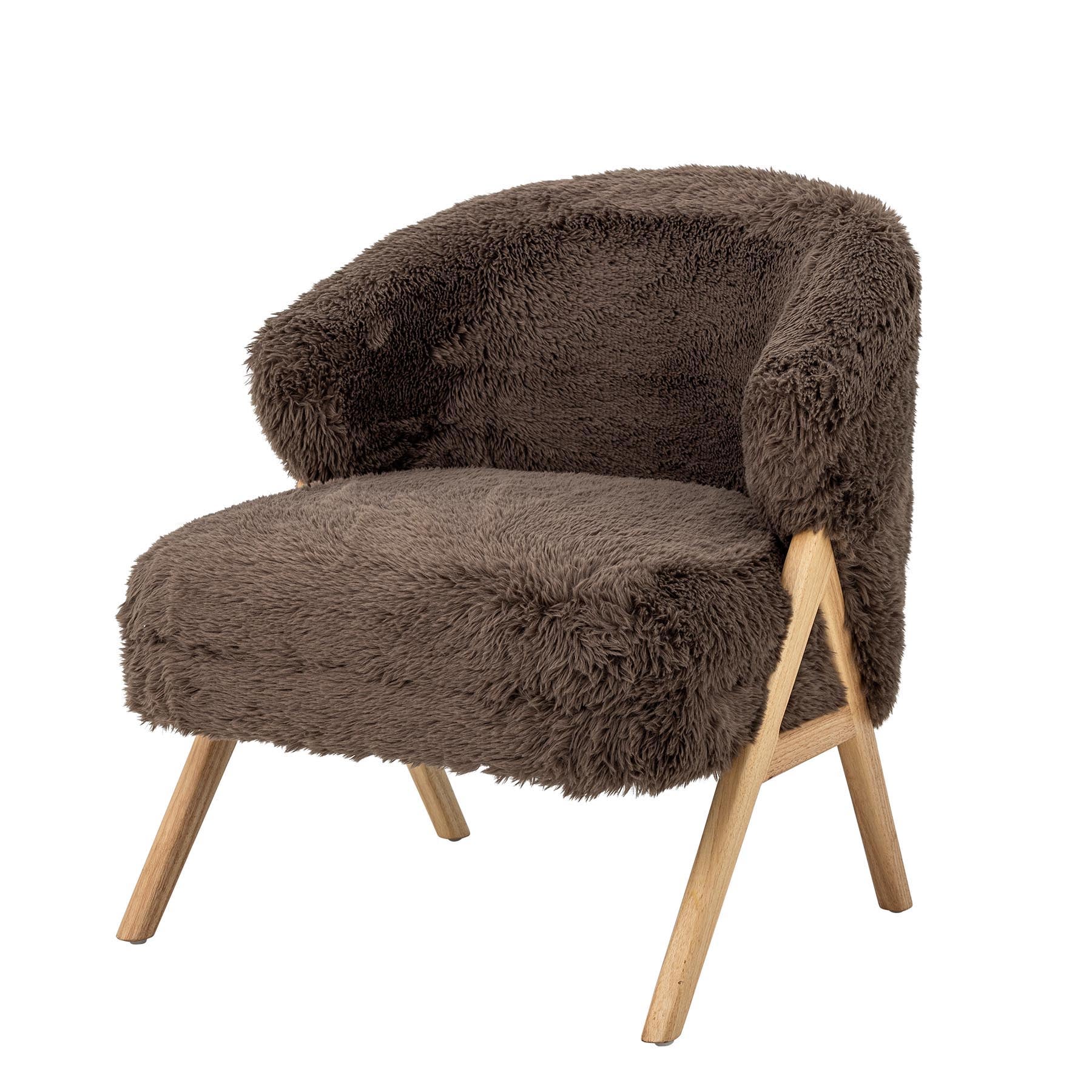 Camino Loungesessel, Braun, FSC®100%, Gummibaumholz in Brown präsentiert im Onlineshop von KAQTU Design AG. Sessel ist von Bloomingville