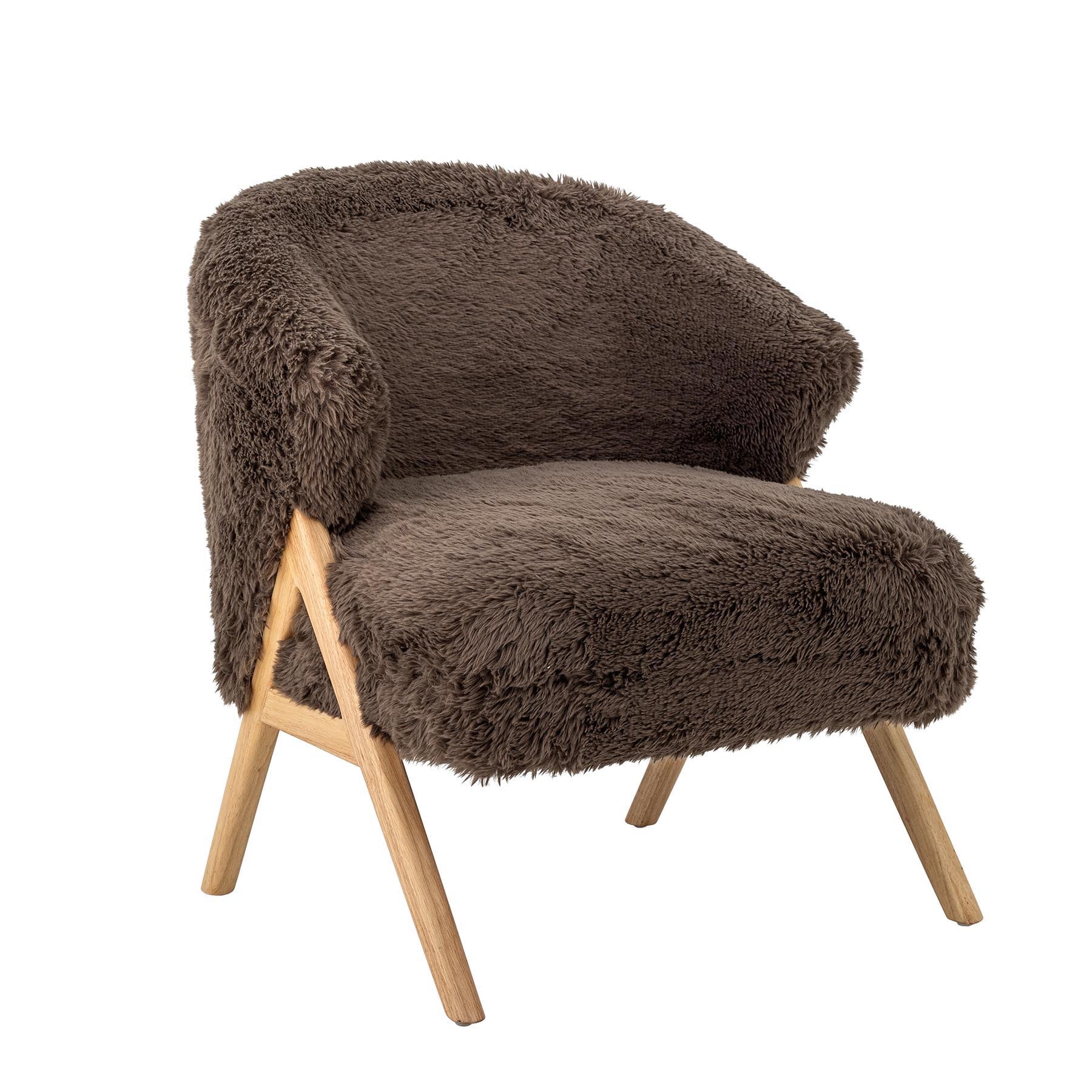 Camino Loungesessel, Braun, FSC®100%, Gummibaumholz in Brown präsentiert im Onlineshop von KAQTU Design AG. Sessel ist von Bloomingville