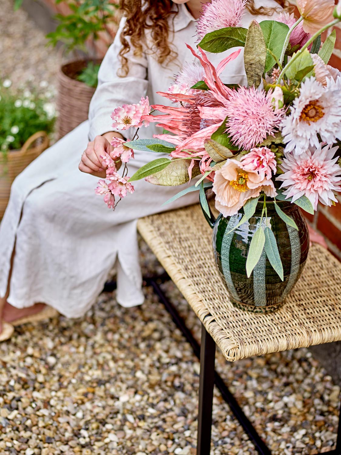 Adilly Bank, Natur, Polyrattan in Nature präsentiert im Onlineshop von KAQTU Design AG. Sitzbank ist von Bloomingville