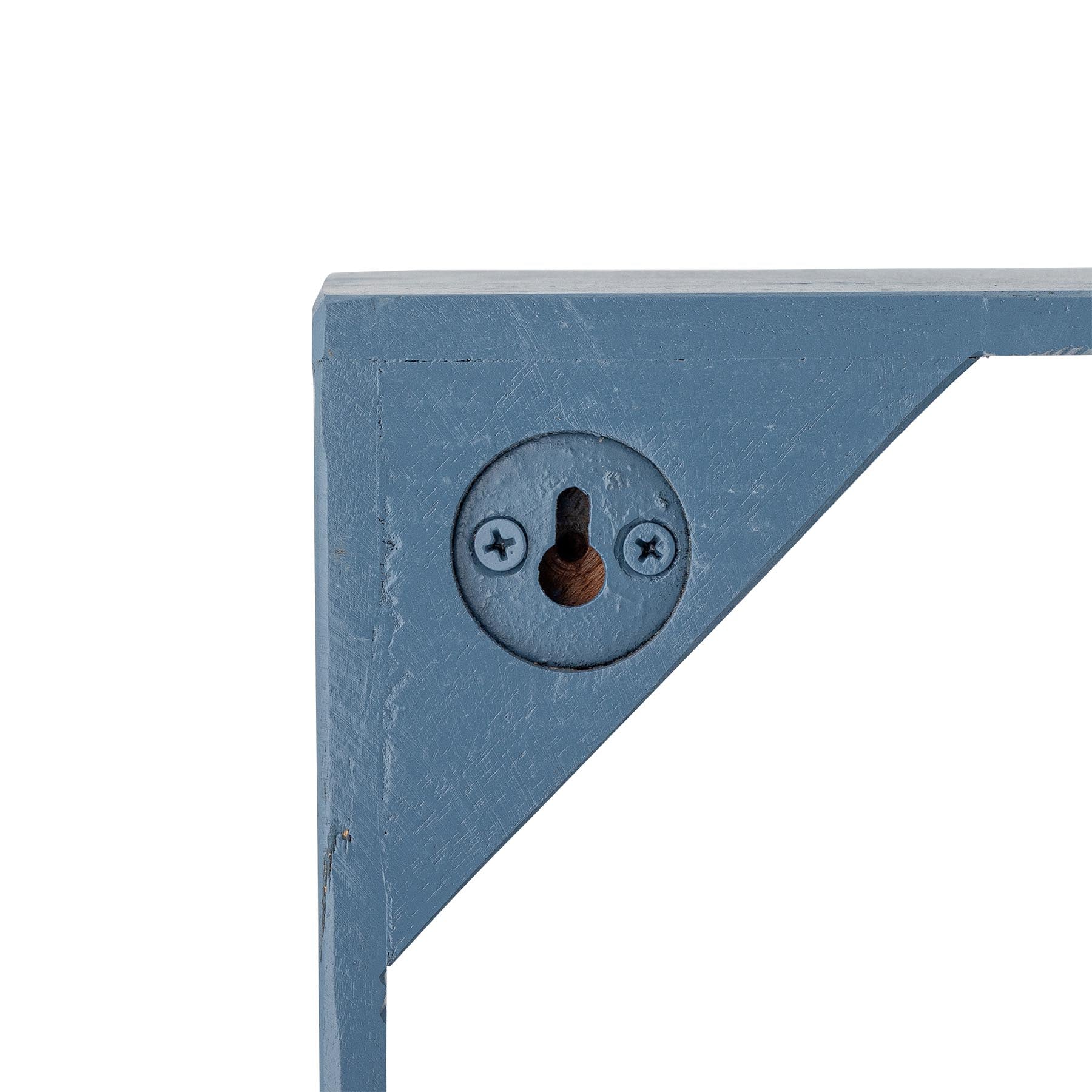 Bekka Regal, Blau, Recyceltes Holz in Blue präsentiert im Onlineshop von KAQTU Design AG. Wandregal ist von Creative Collection