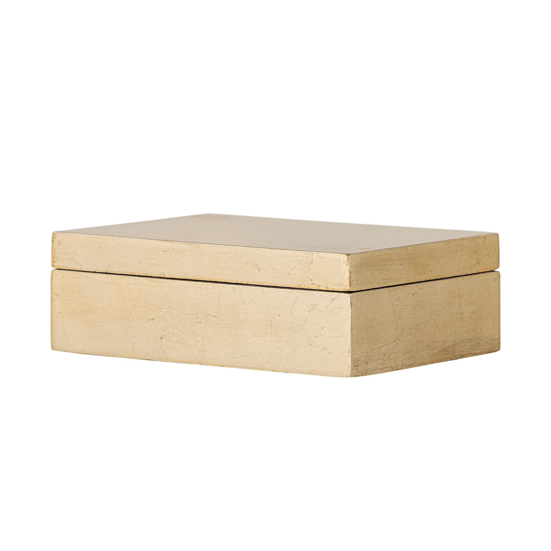 Nenon Box mit Deckel, Gold, FSC®100%, MDF in Gold präsentiert im Onlineshop von KAQTU Design AG. Aufbewahrungsbox ist von Bloomingville