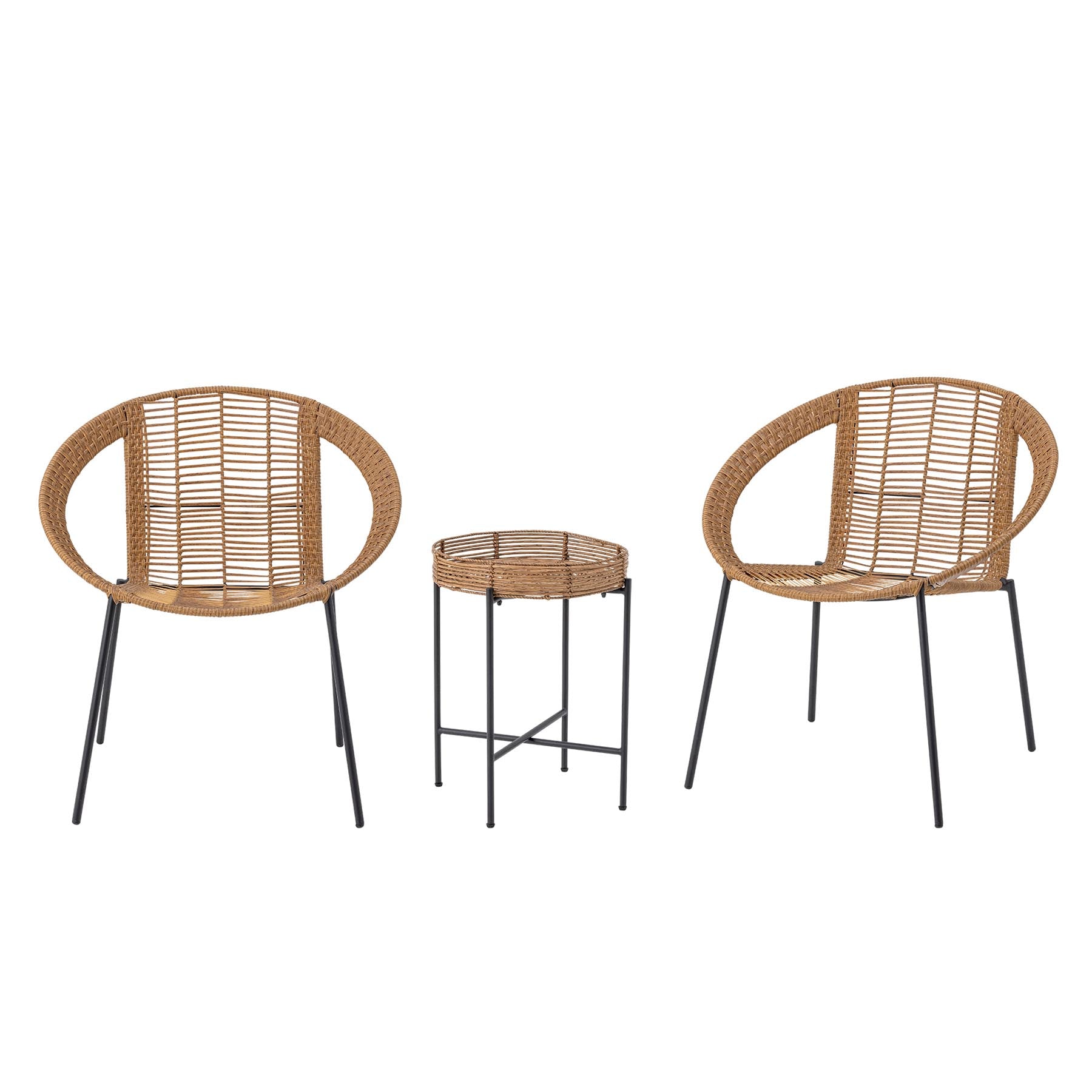 Dudine Lounge-set, Natur, Polyrattan in Nature präsentiert im Onlineshop von KAQTU Design AG. Sessel ist von Bloomingville