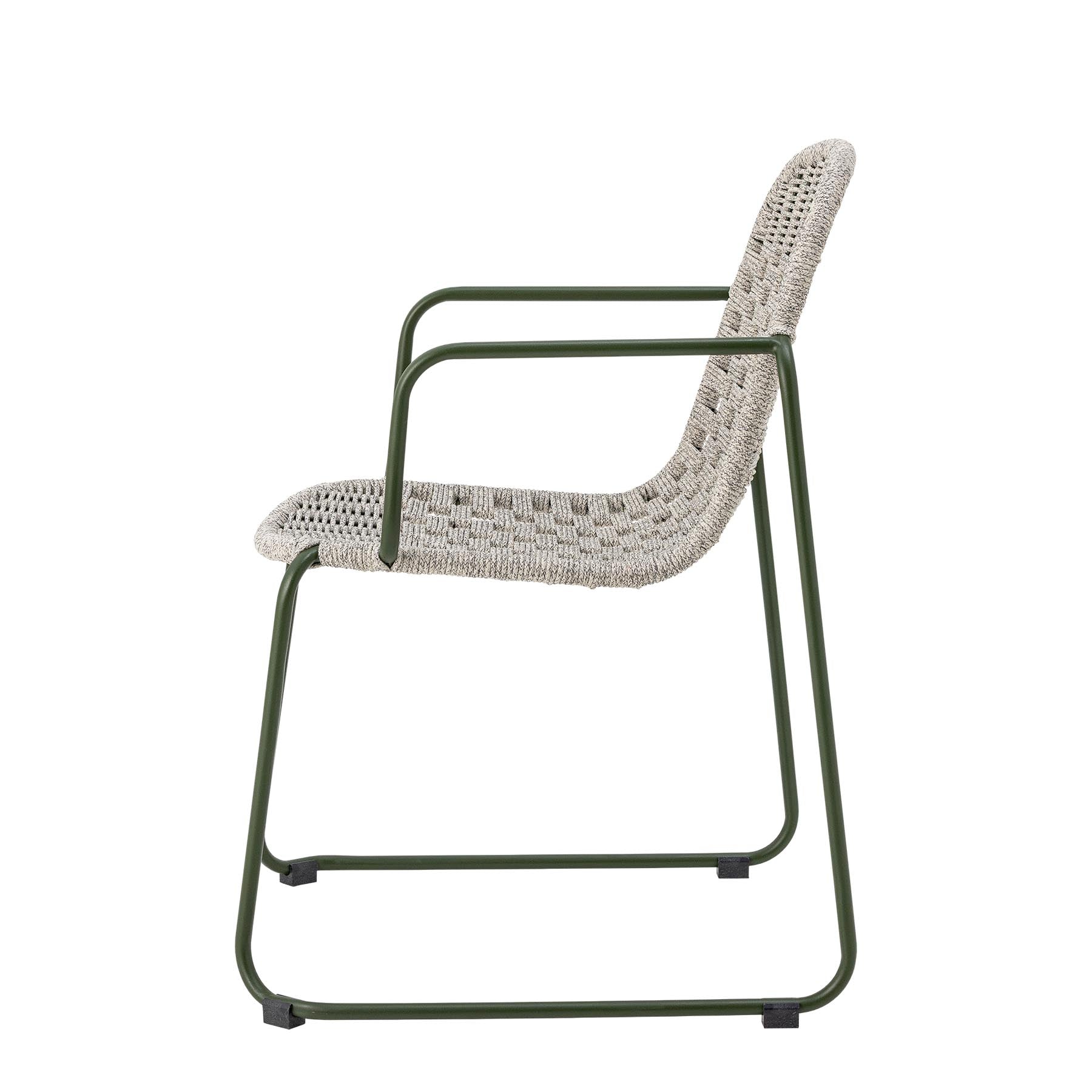 Calana Esszimmerstuhl, Grün, Metall in Green präsentiert im Onlineshop von KAQTU Design AG. Stuhl ist von Bloomingville