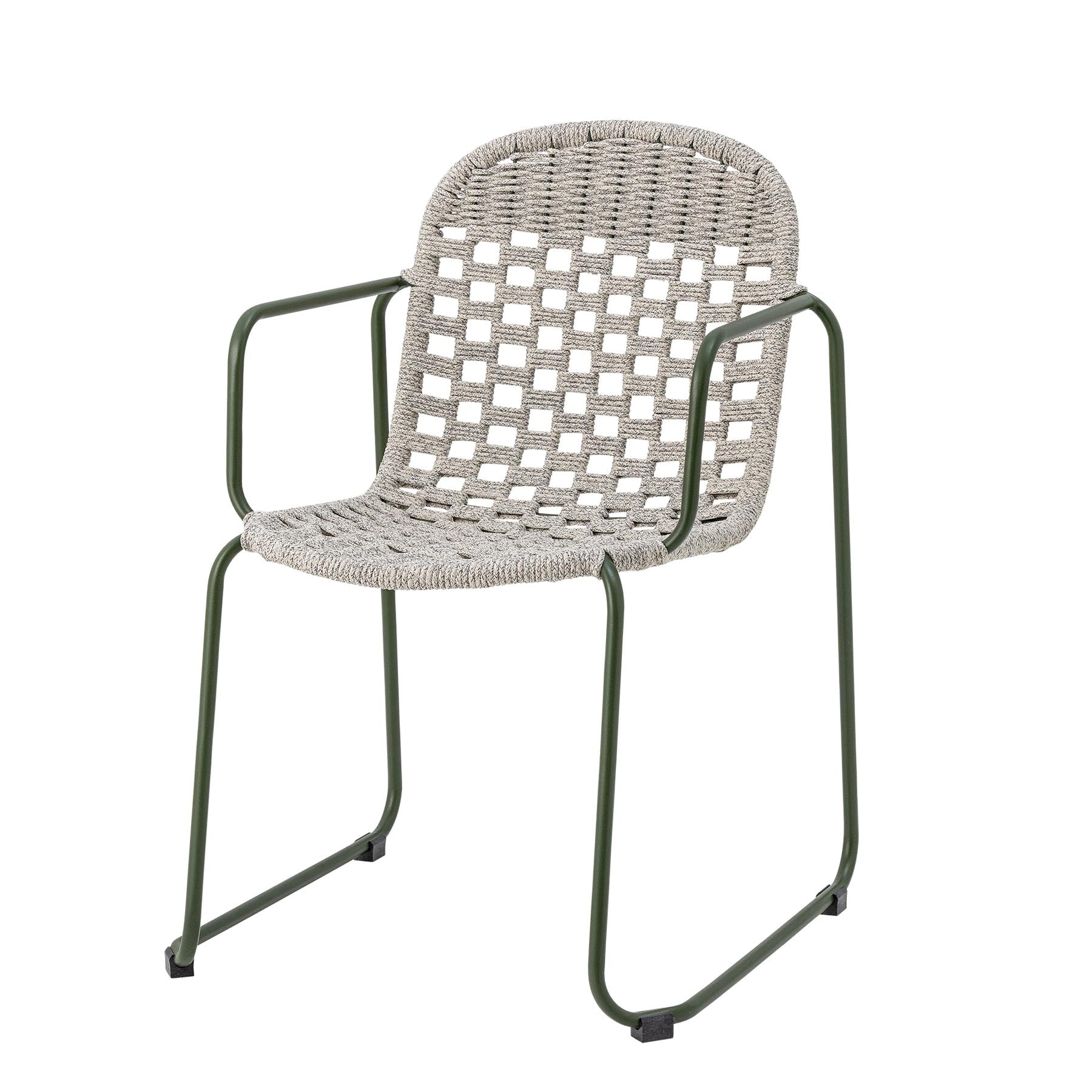 Calana Esszimmerstuhl, Grün, Metall in Green präsentiert im Onlineshop von KAQTU Design AG. Stuhl ist von Bloomingville