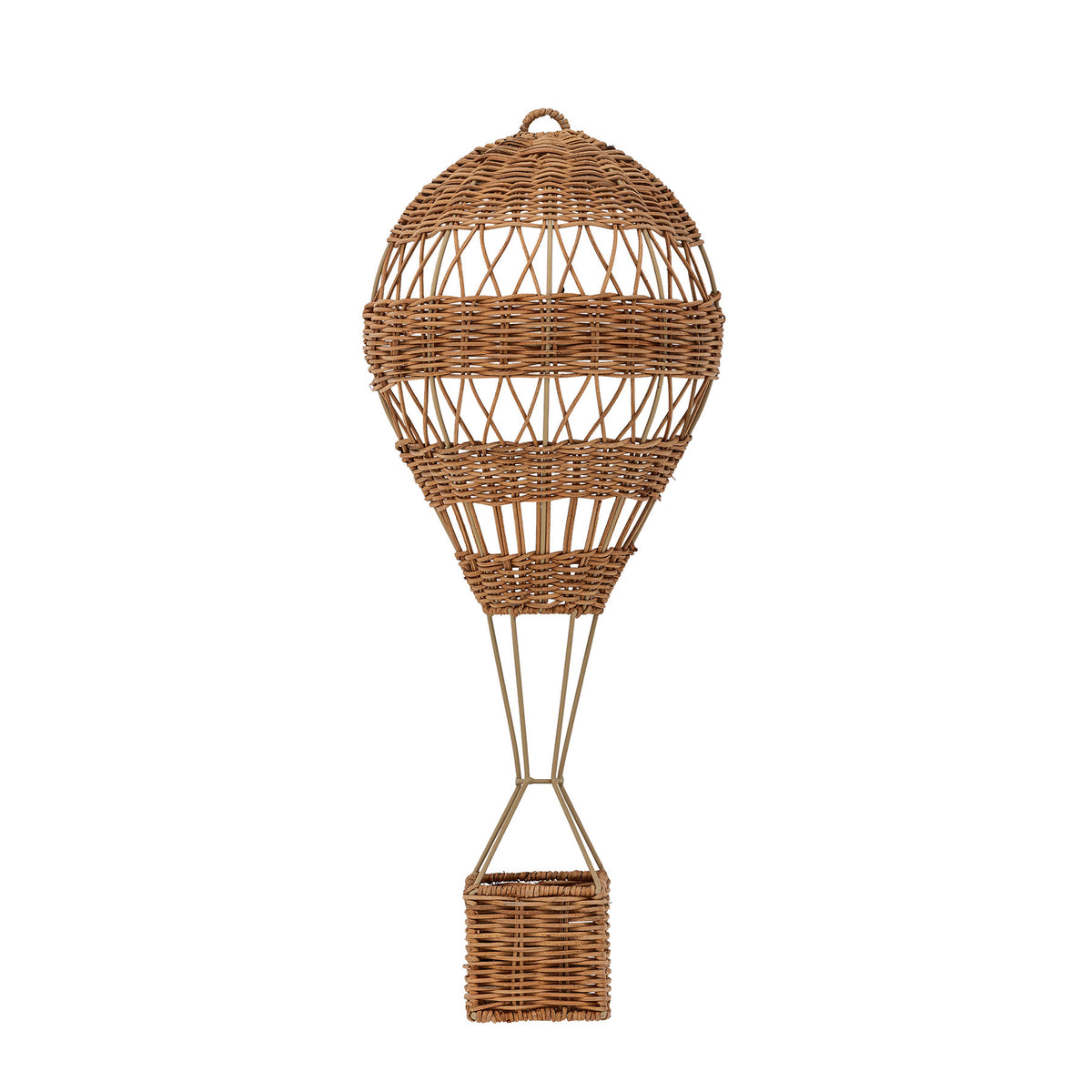 Huggi Wandkorb, Natur, Rattan in Nature präsentiert im Onlineshop von KAQTU Design AG. Aufbewahrungskorb ist von Bloomingville Mini