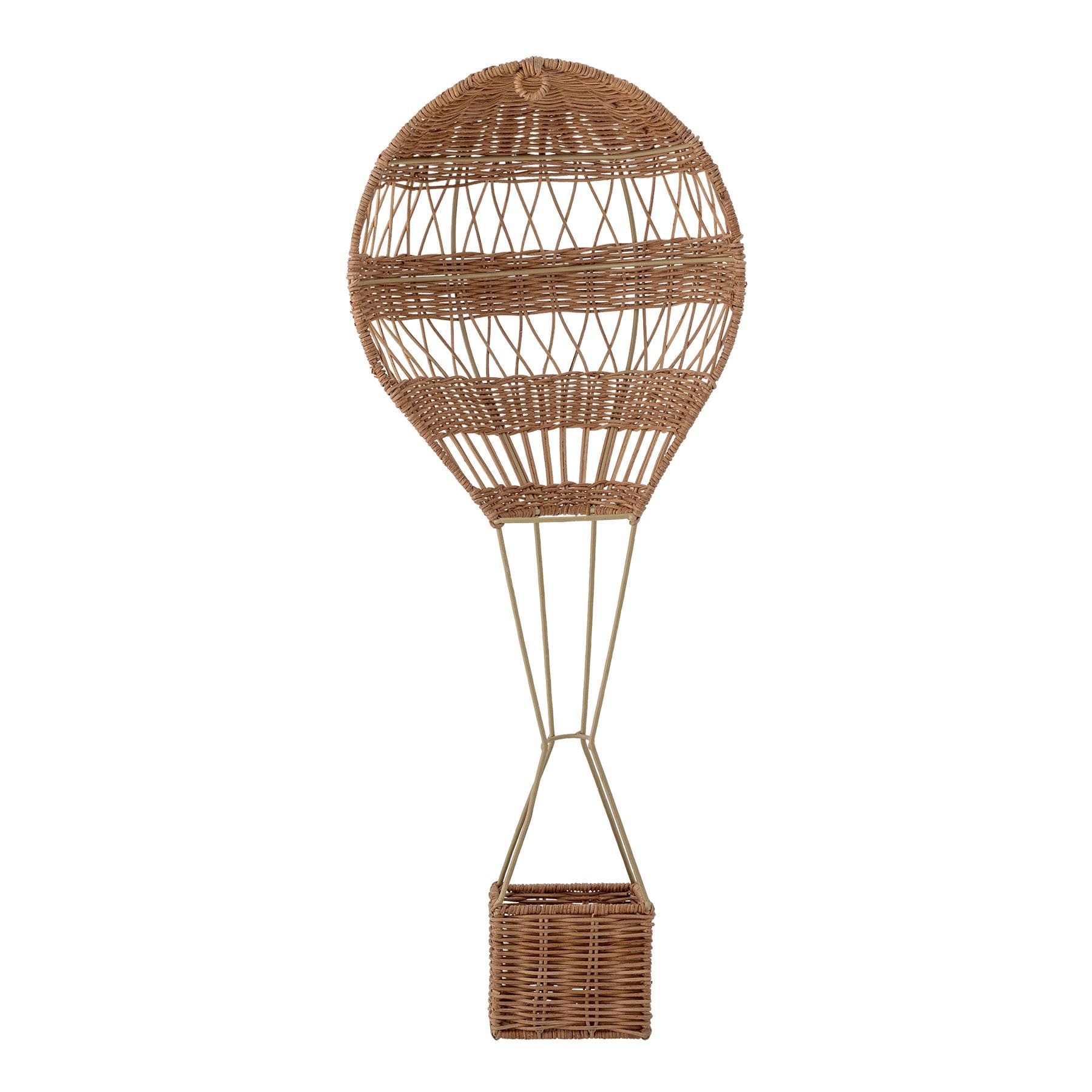 Huggi Wandkorb, Natur, Rattan in Nature präsentiert im Onlineshop von KAQTU Design AG. Aufbewahrungskorb ist von Bloomingville Mini