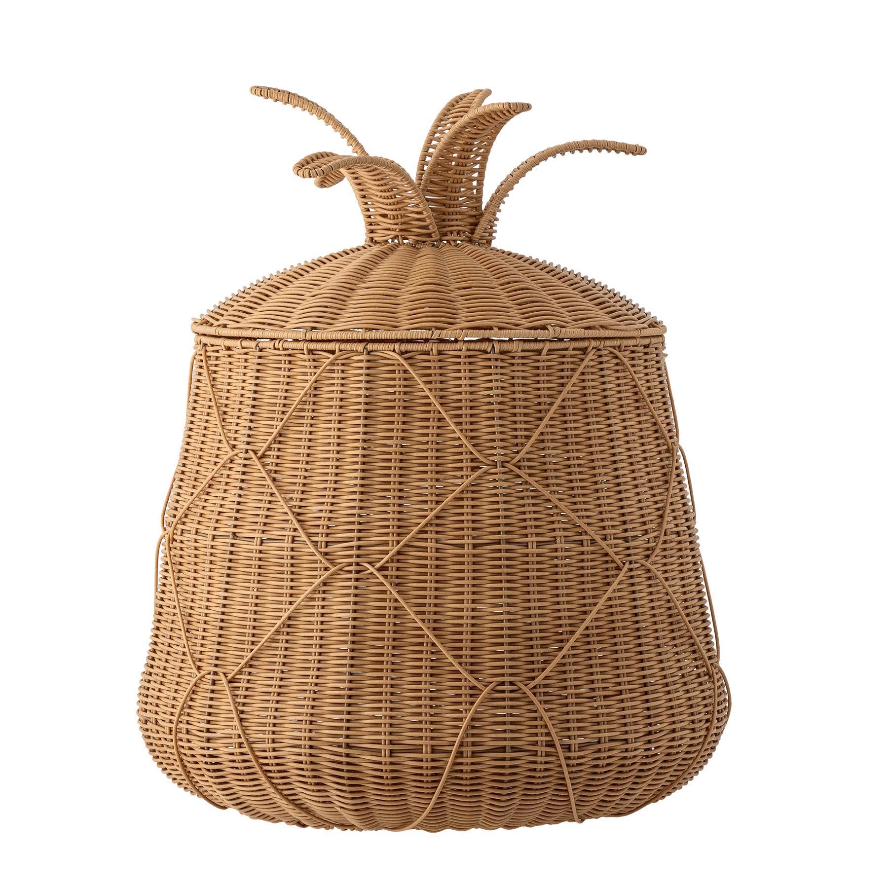Anann Korb mit Deckel, Natur, Polyrattan in Nature präsentiert im Onlineshop von KAQTU Design AG. Aufbewahrungskorb ist von Bloomingville