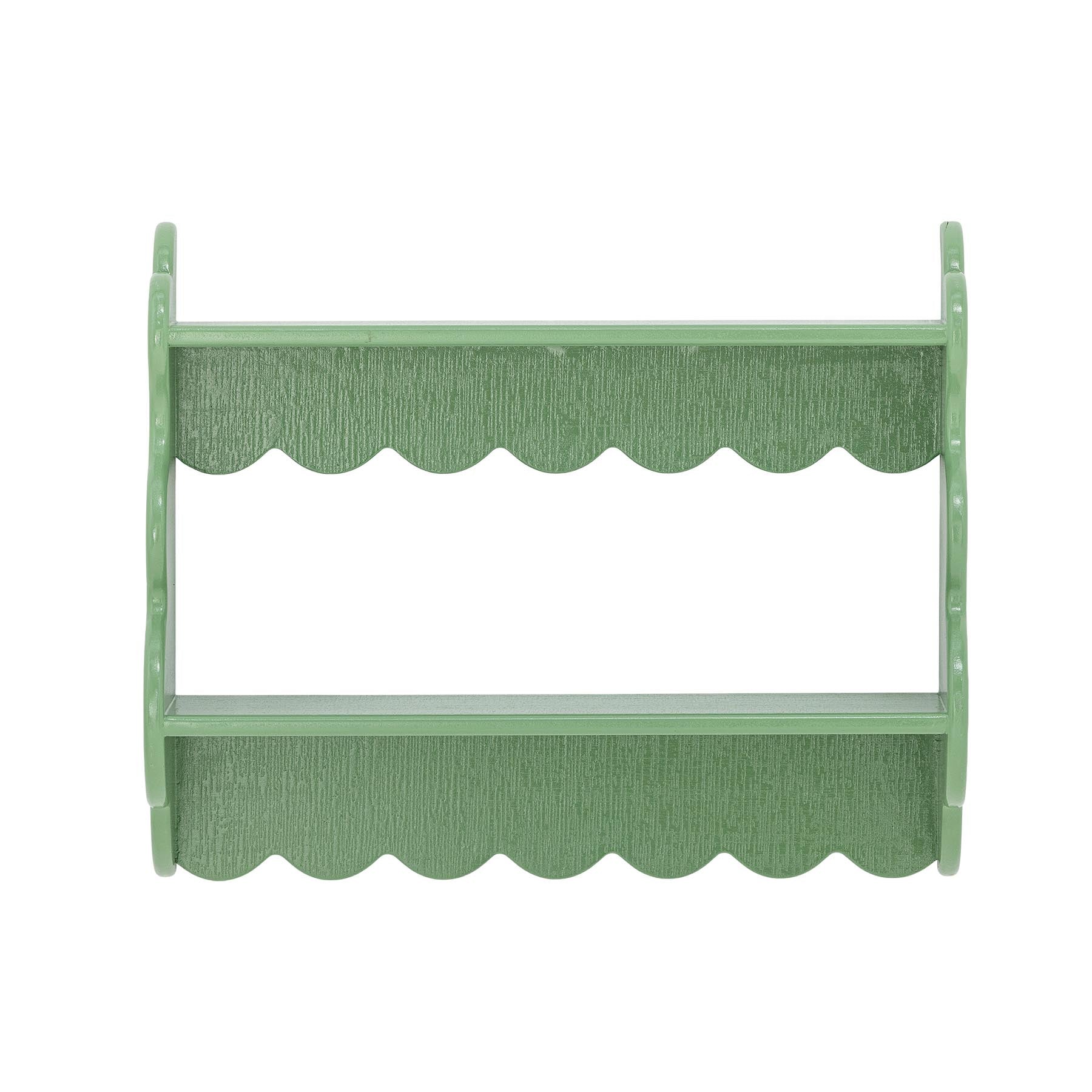 Salla Regal, Grün, Tannenholz in Green präsentiert im Onlineshop von KAQTU Design AG. Wandregal ist von Creative Collection