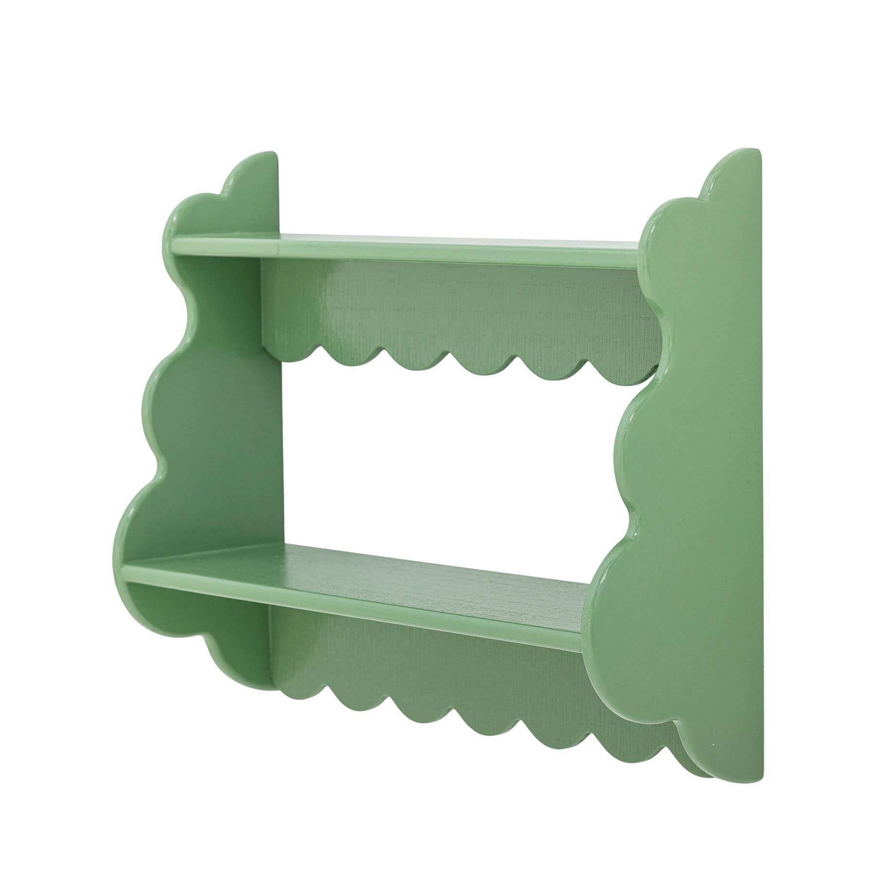 Salla Regal, Grün, Tannenholz in Green präsentiert im Onlineshop von KAQTU Design AG. Wandregal ist von Creative Collection