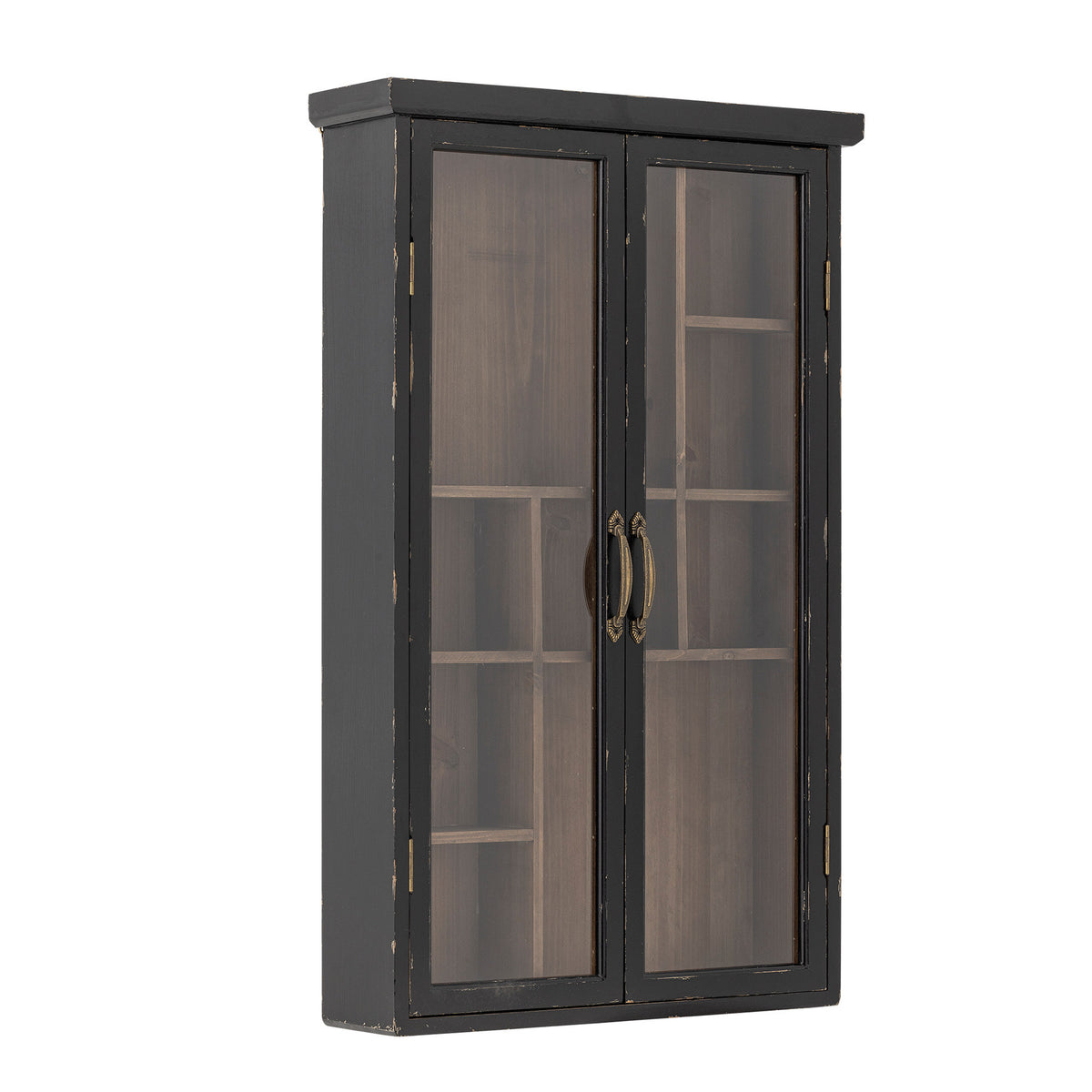Hazem Kabinett, Schwarz, Tannenholz in Black präsentiert im Onlineshop von KAQTU Design AG. Cabinet ist von Creative Collection