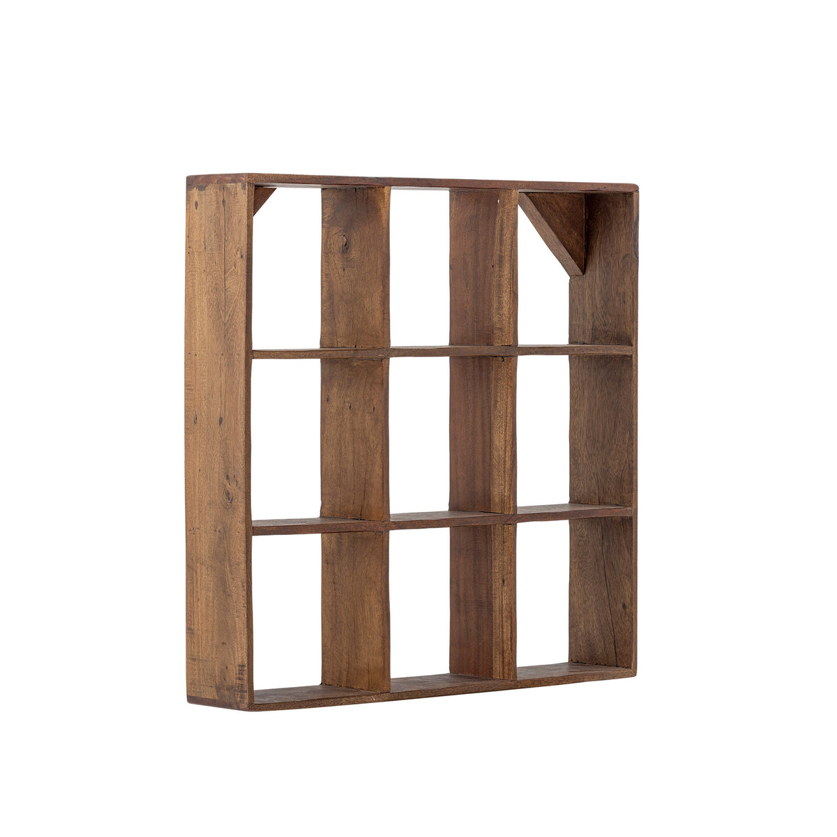 Tilo Regal, Braun, Recyceltes Holz in Brown präsentiert im Onlineshop von KAQTU Design AG. Wandregal ist von Creative Collection
