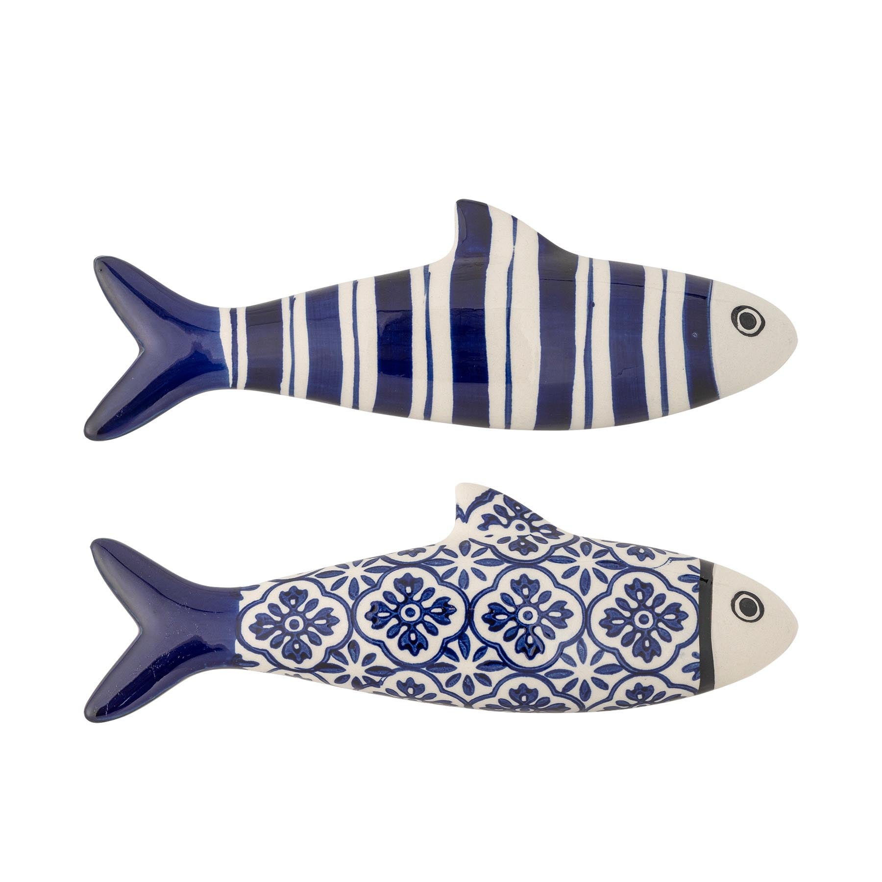 Dunne Wanddekoration, Blau, Steingut in Blue präsentiert im Onlineshop von KAQTU Design AG. Bild ist von Creative Collection