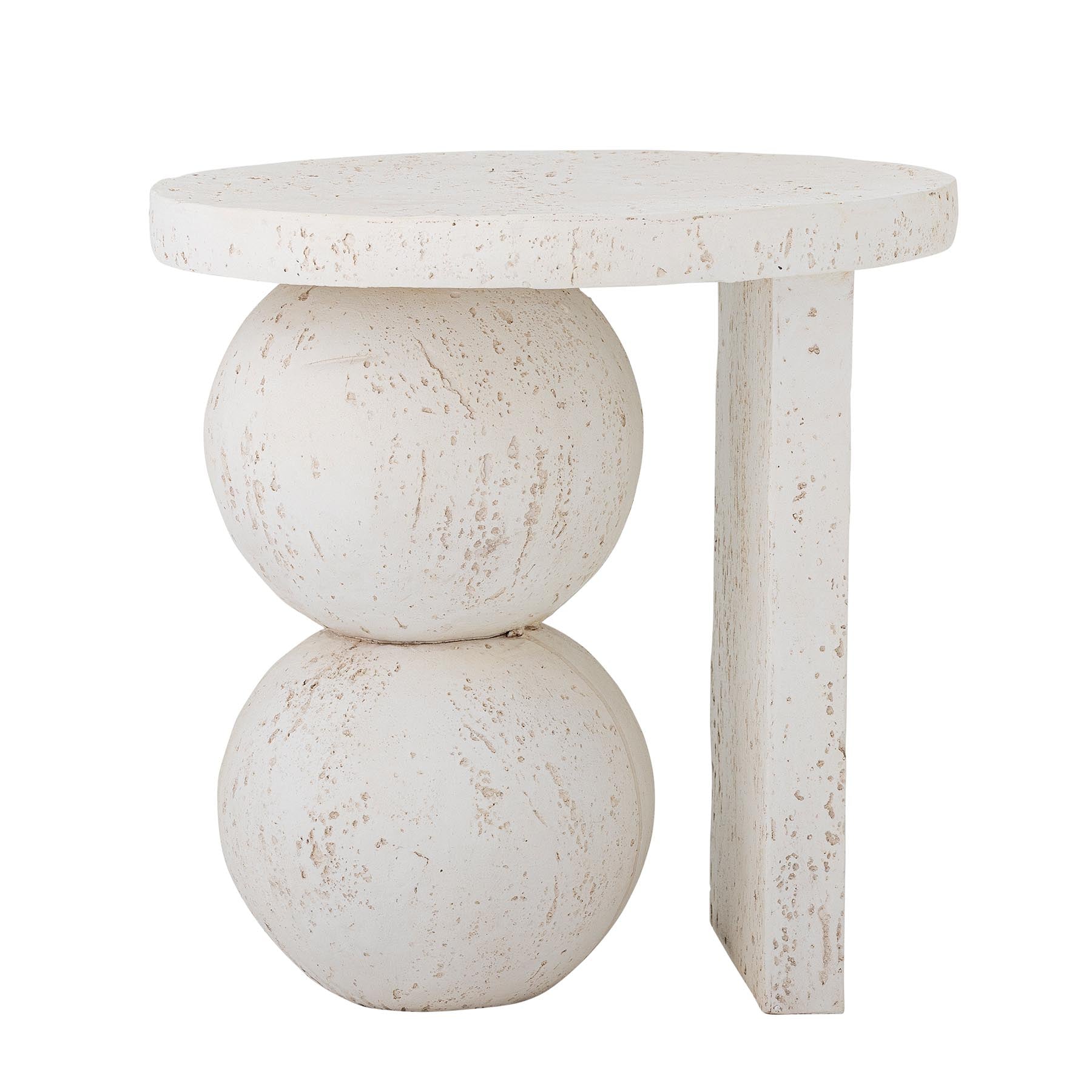 Tally Beistelltisch, Weiß, Harz in White präsentiert im Onlineshop von KAQTU Design AG. Standregal ist von Bloomingville