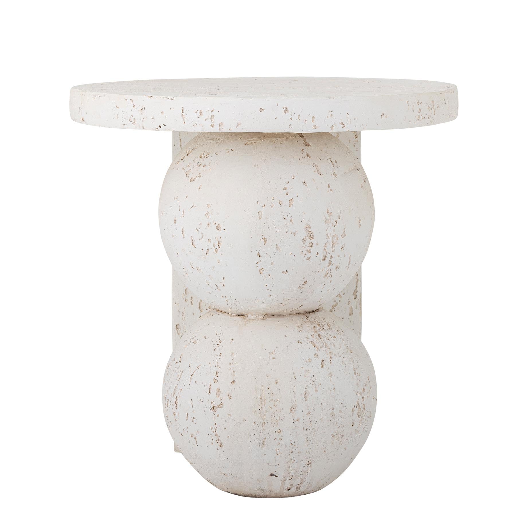 Tally Beistelltisch, Weiß, Harz in White präsentiert im Onlineshop von KAQTU Design AG. Standregal ist von Bloomingville