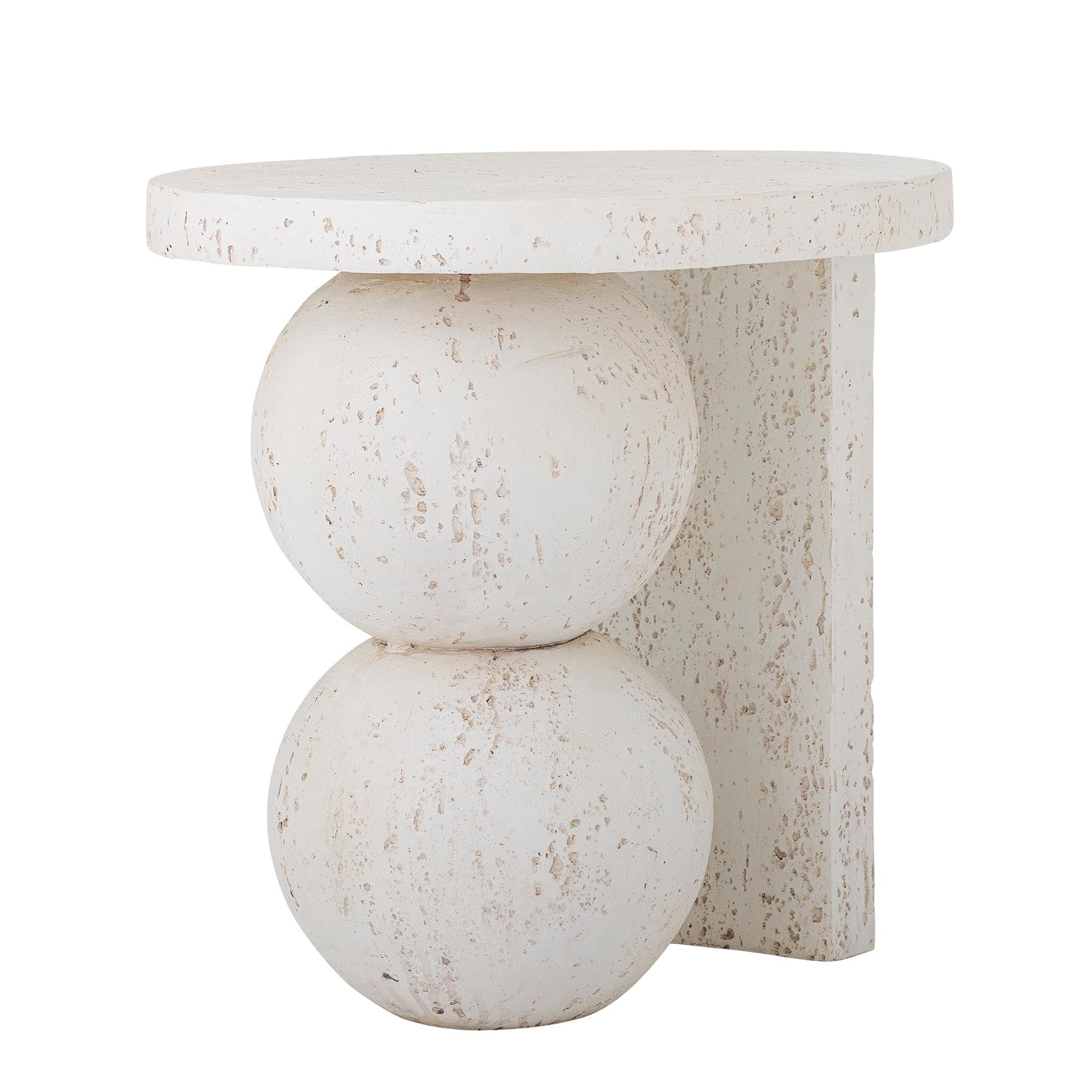 Tally Beistelltisch, Weiß, Harz in White präsentiert im Onlineshop von KAQTU Design AG. Standregal ist von Bloomingville