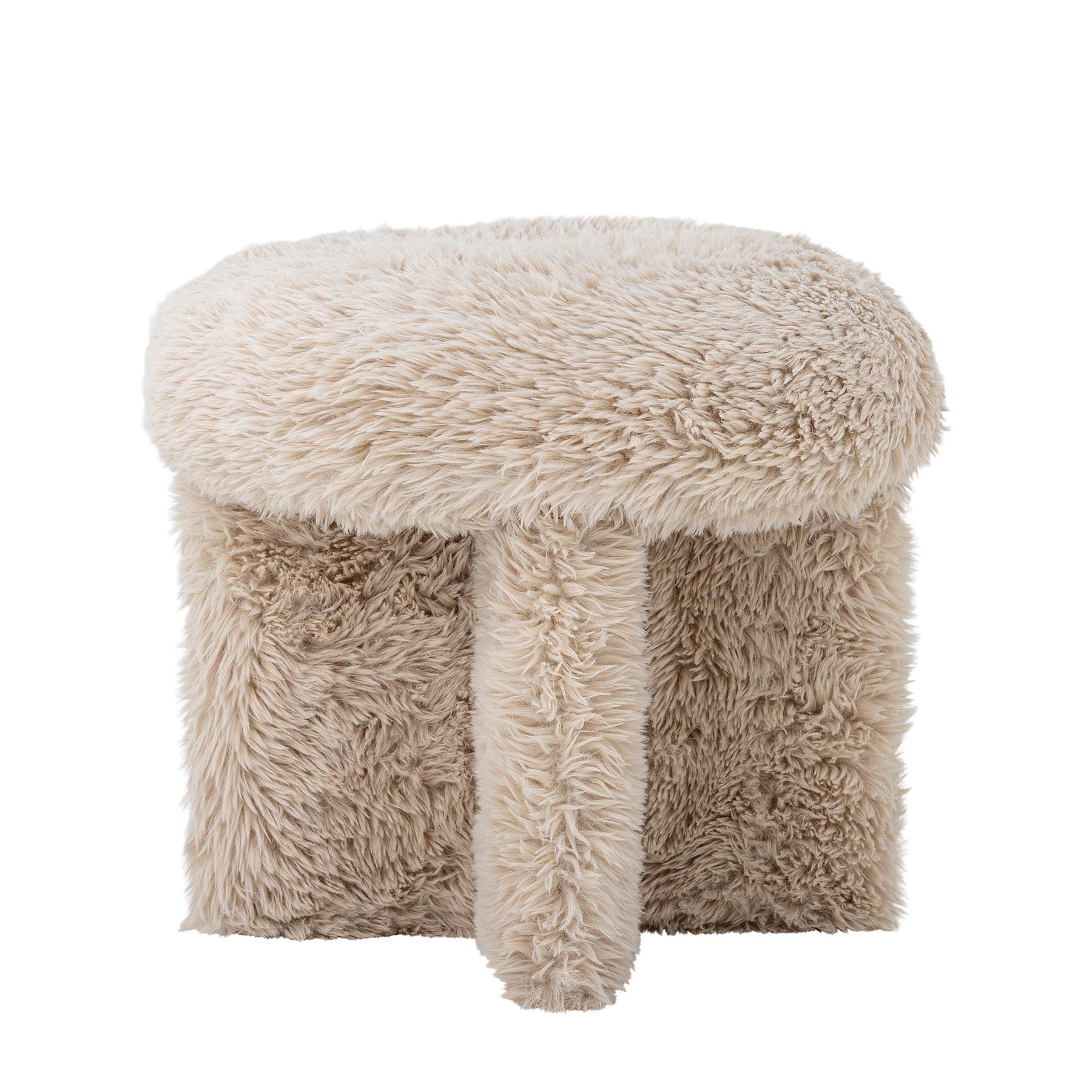 Frikka Pouf, Natur, Polyester in Nature präsentiert im Onlineshop von KAQTU Design AG. Pouf ist von Bloomingville