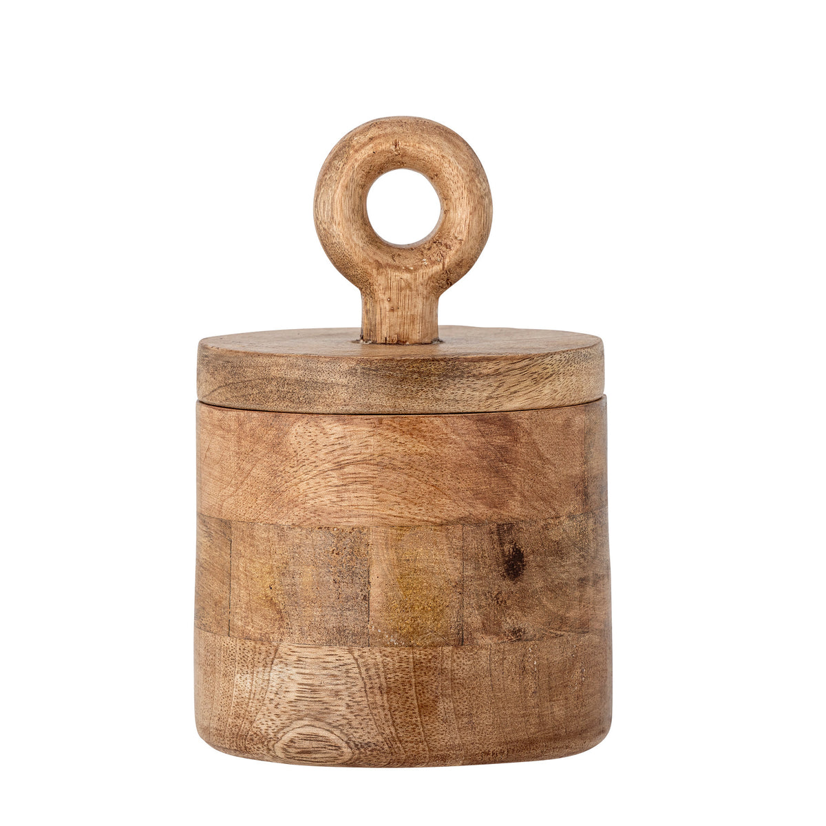 Nonnie Gefäss mit Deckel, Natur, FSC®100%, Mango in Nature präsentiert im Onlineshop von KAQTU Design AG. Kanne ist von Bloomingville