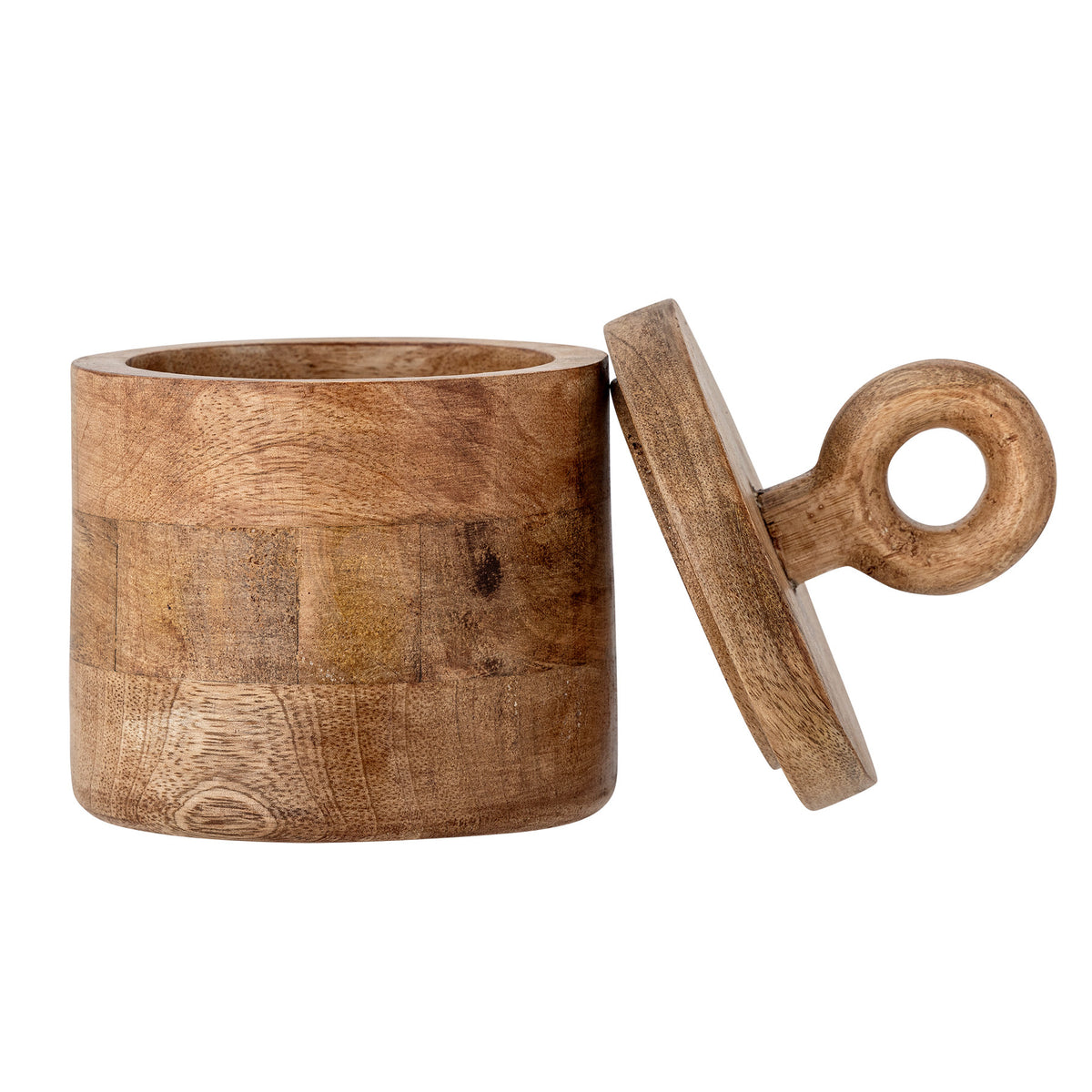 Nonnie Gefäss mit Deckel, Natur, FSC®100%, Mango in Nature präsentiert im Onlineshop von KAQTU Design AG. Kanne ist von Bloomingville
